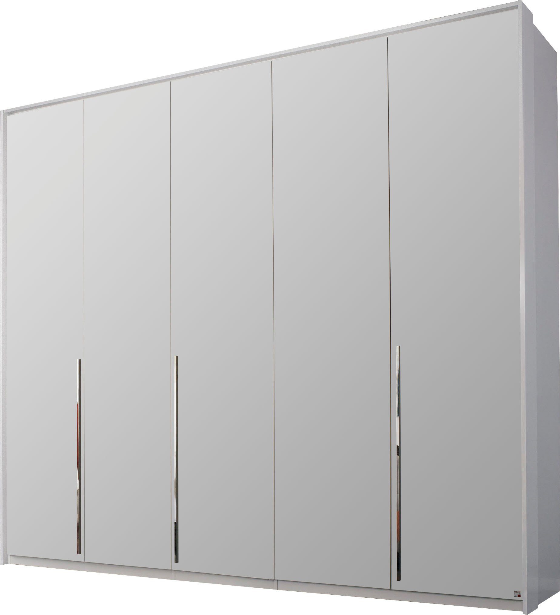 rauch Draaideurkast Montclar Passe-partout optioneel met verlichting, incl. vele accessoires kledingkasten maat 254 cm x 225 cm x 65 cm wit