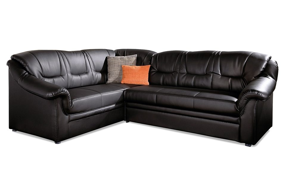 DOMO collection Hoekbank Montana, tijdloze rugsteppingen, comfortabele armleuningen, L-vorm