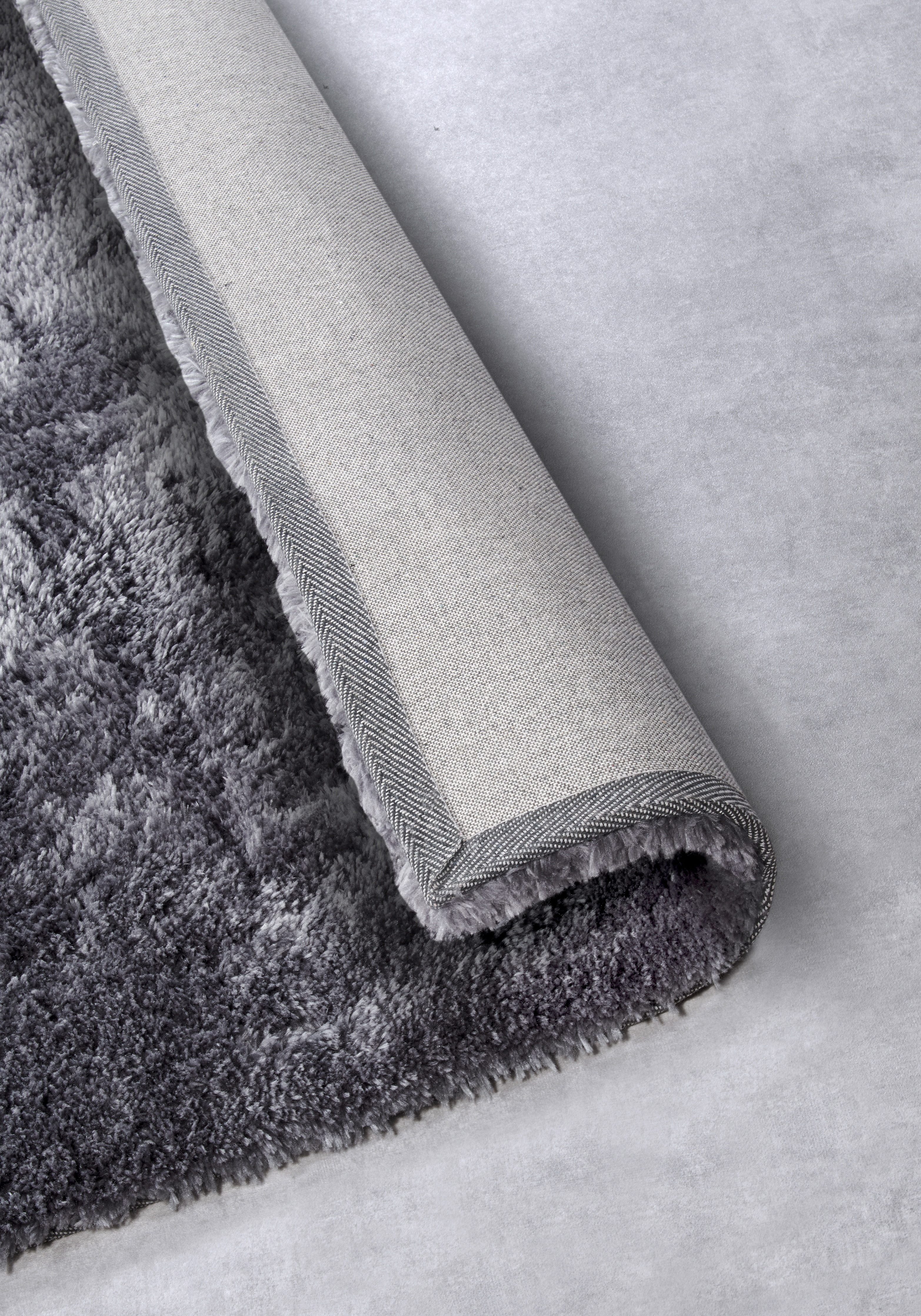 HANSE Home Hoogpolig vloerkleed Olaf Lange pool, shaggy, effen, pluizig, zacht, glanzend, modern, effen