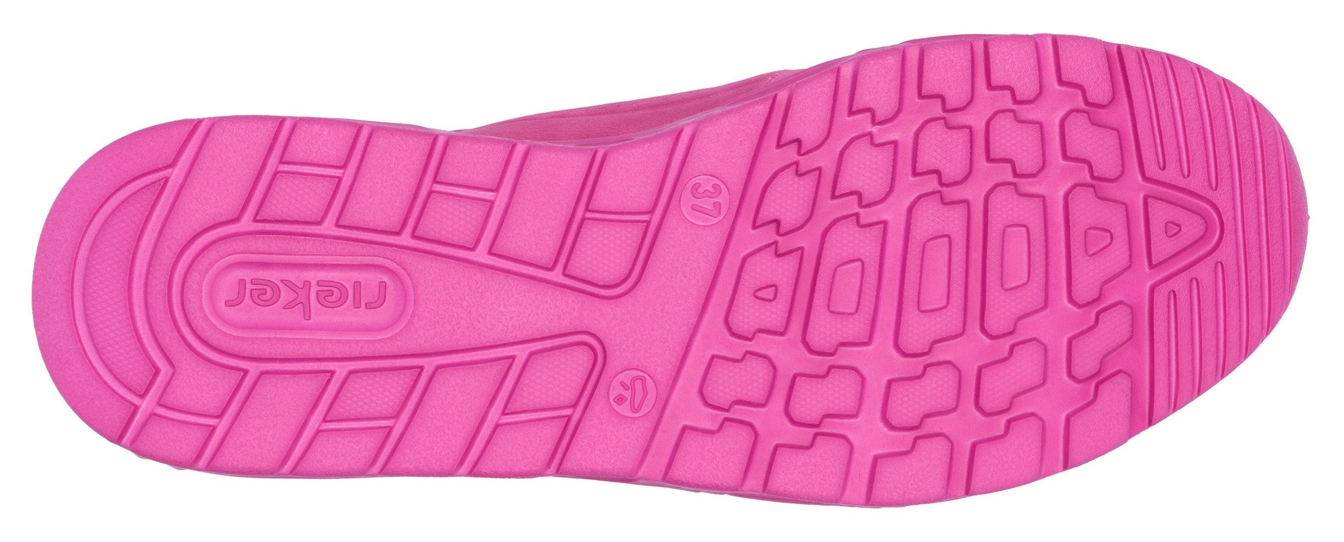 RIEKER Sport Sneakers met sleehak Dakota , veterschoenen, lage schoen, vrijetijdsschoen in vegan verwerking
