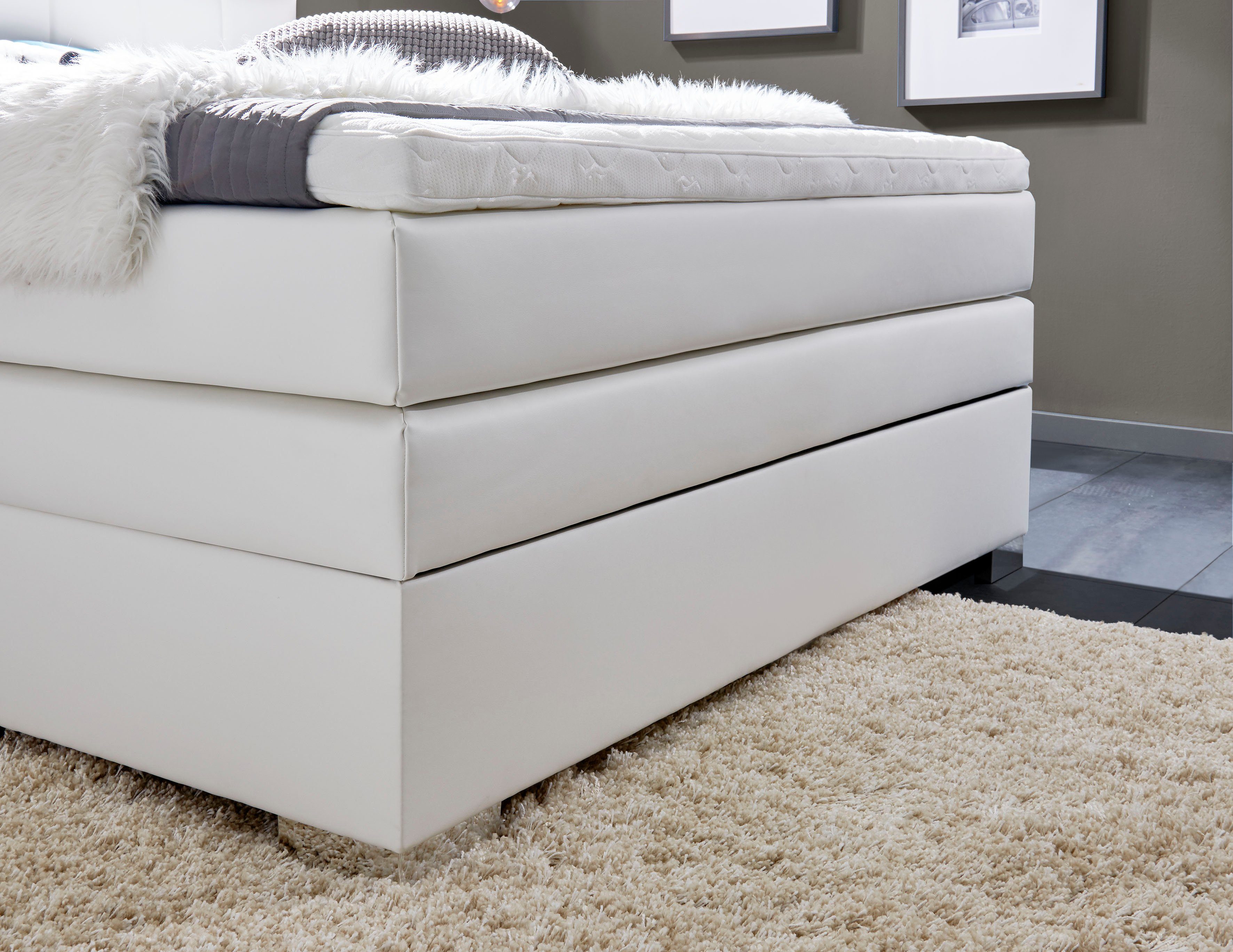 INOSIGN Boxspring Airdrie inclusief bedkist en topper
