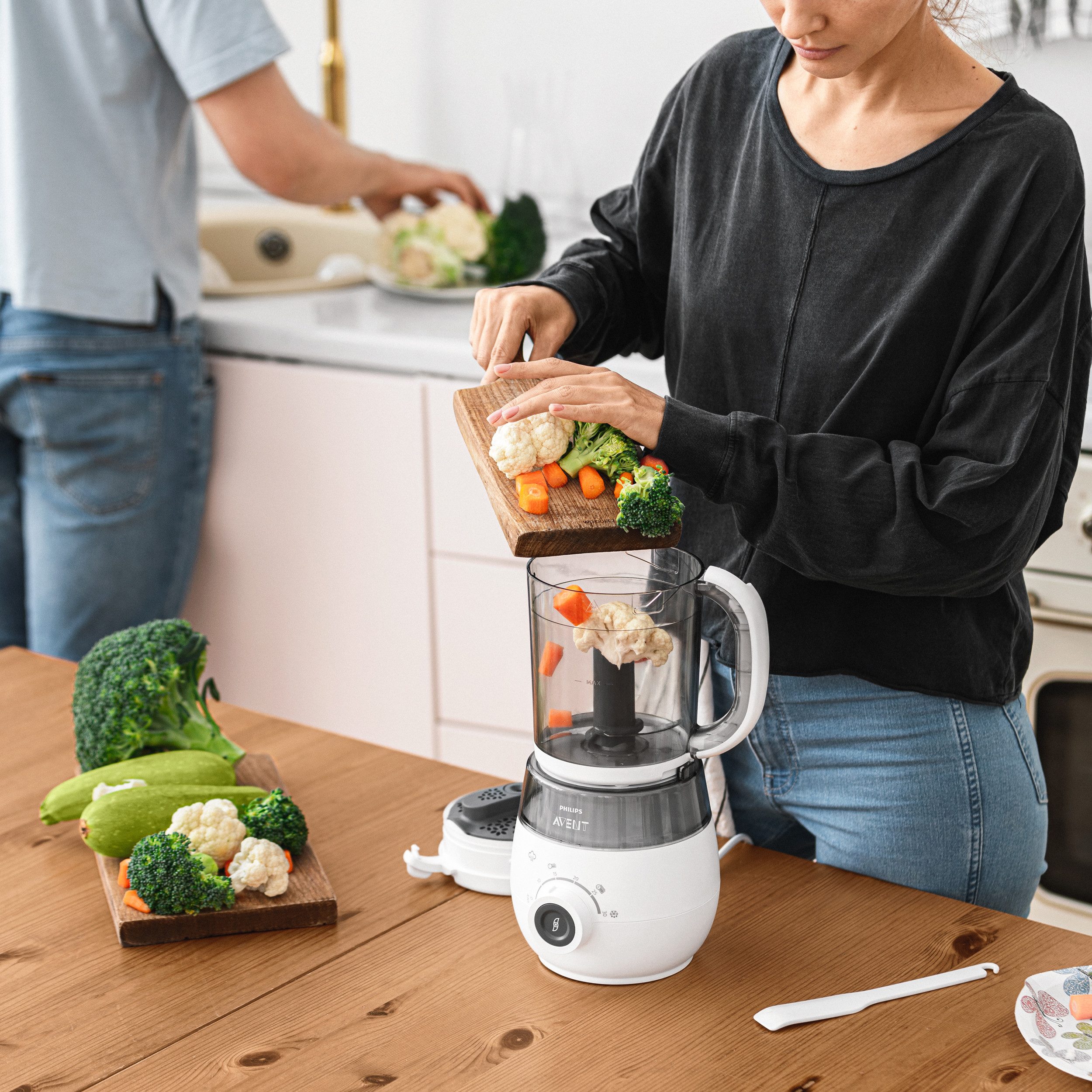Philips AVENT Babyvoedingmaker SCF883/01 4-in-1 functie, stomen, mixen, ontdooien, opwarmen