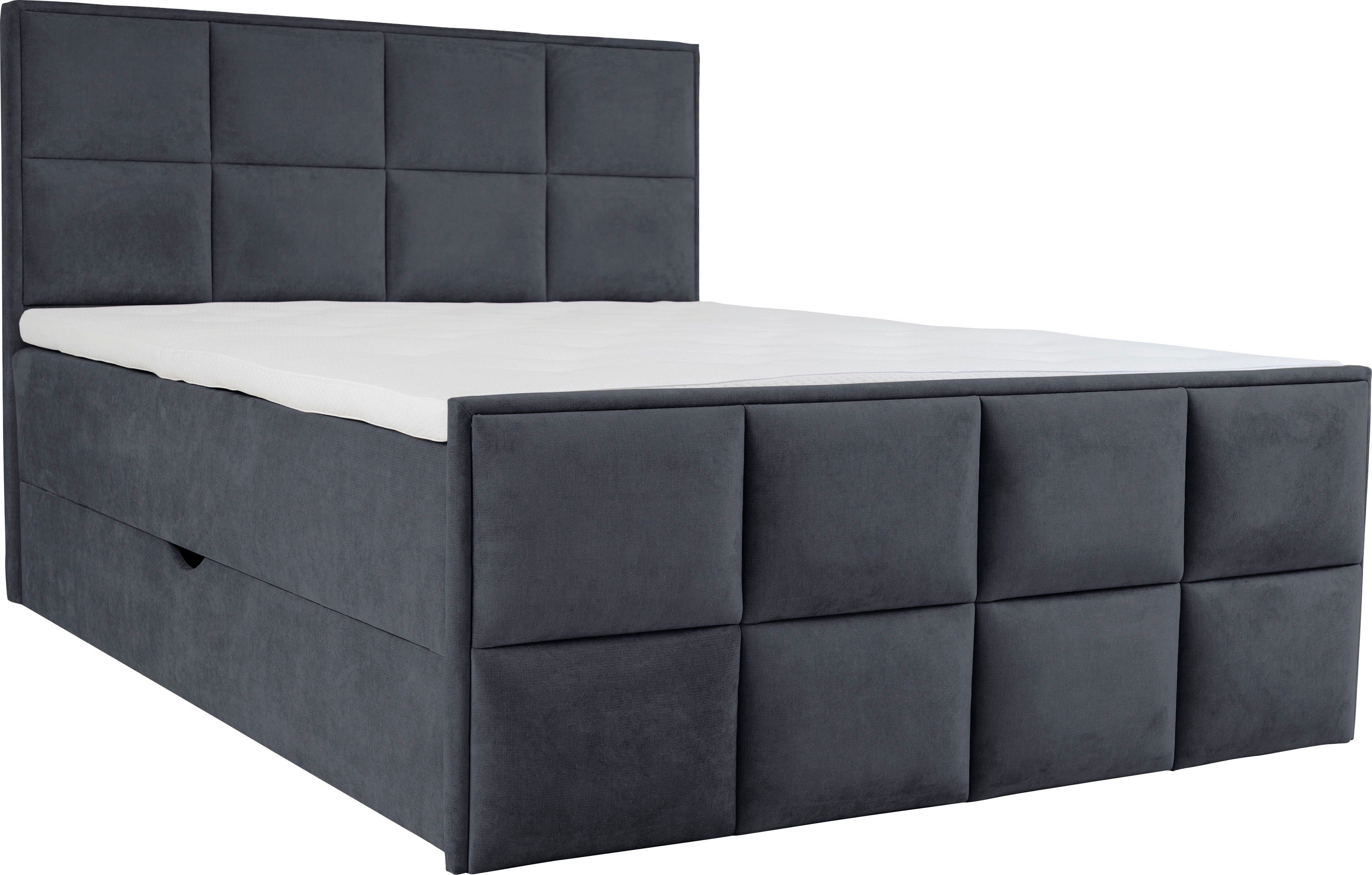 Leonique Boxspring Timeo boxsprings grijs