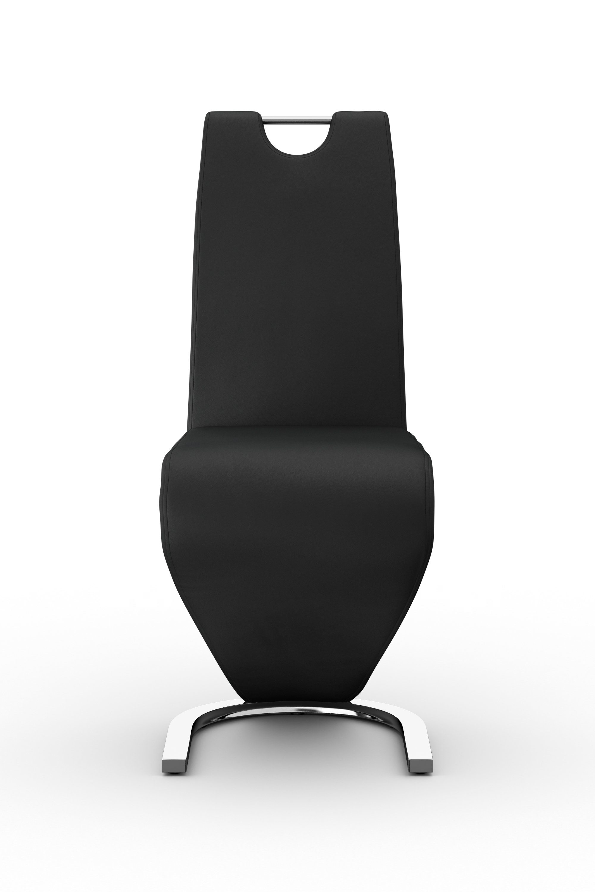 Homexperts Eetkamerstoel Zora 02 Bekleding in imitatieleer, rugleuning met handgreep voor...