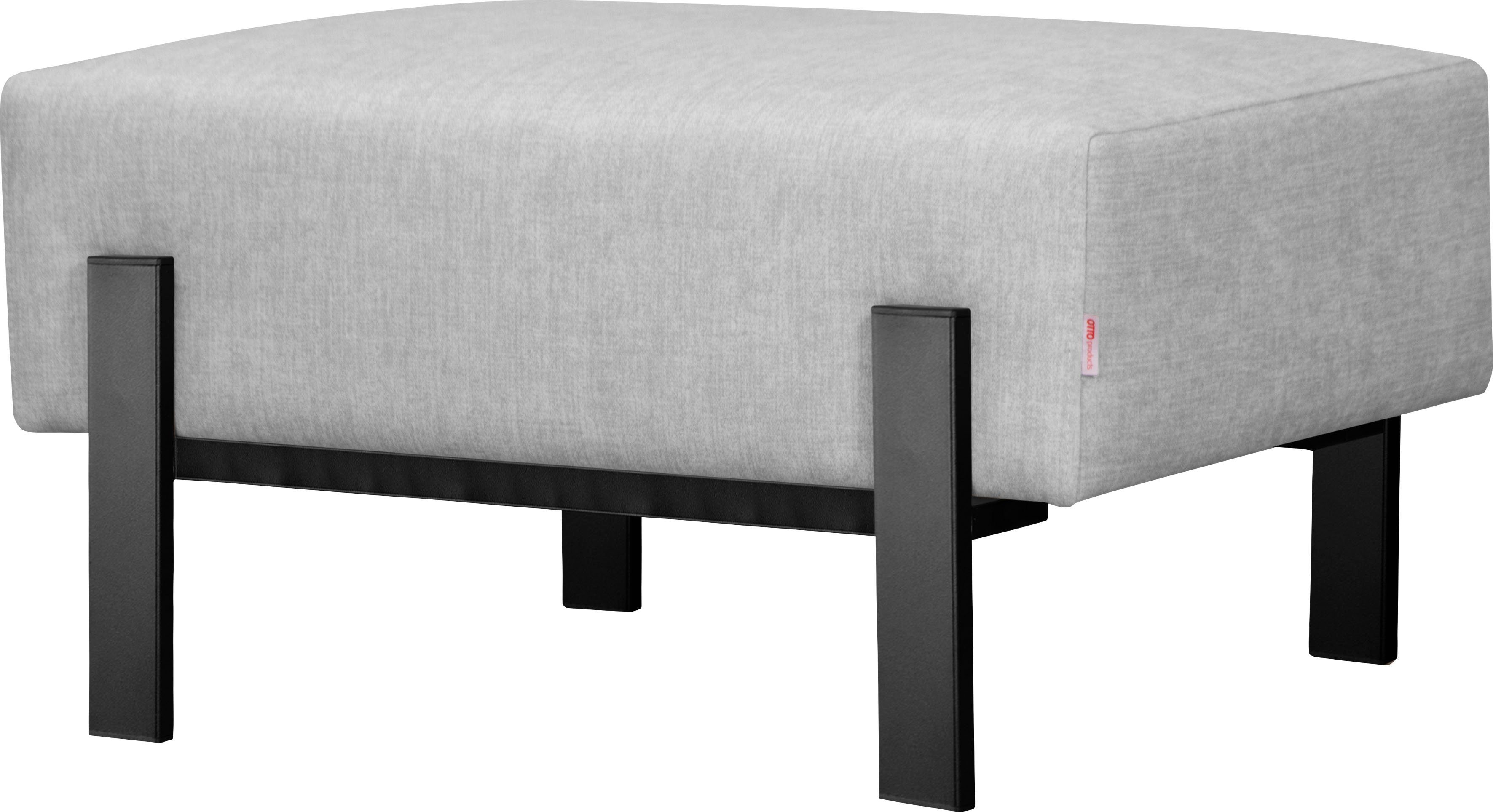 OTTO products Hocker Enno Verschillende stofkwaliteiten: katoen met linnen, gerecycled polyester van