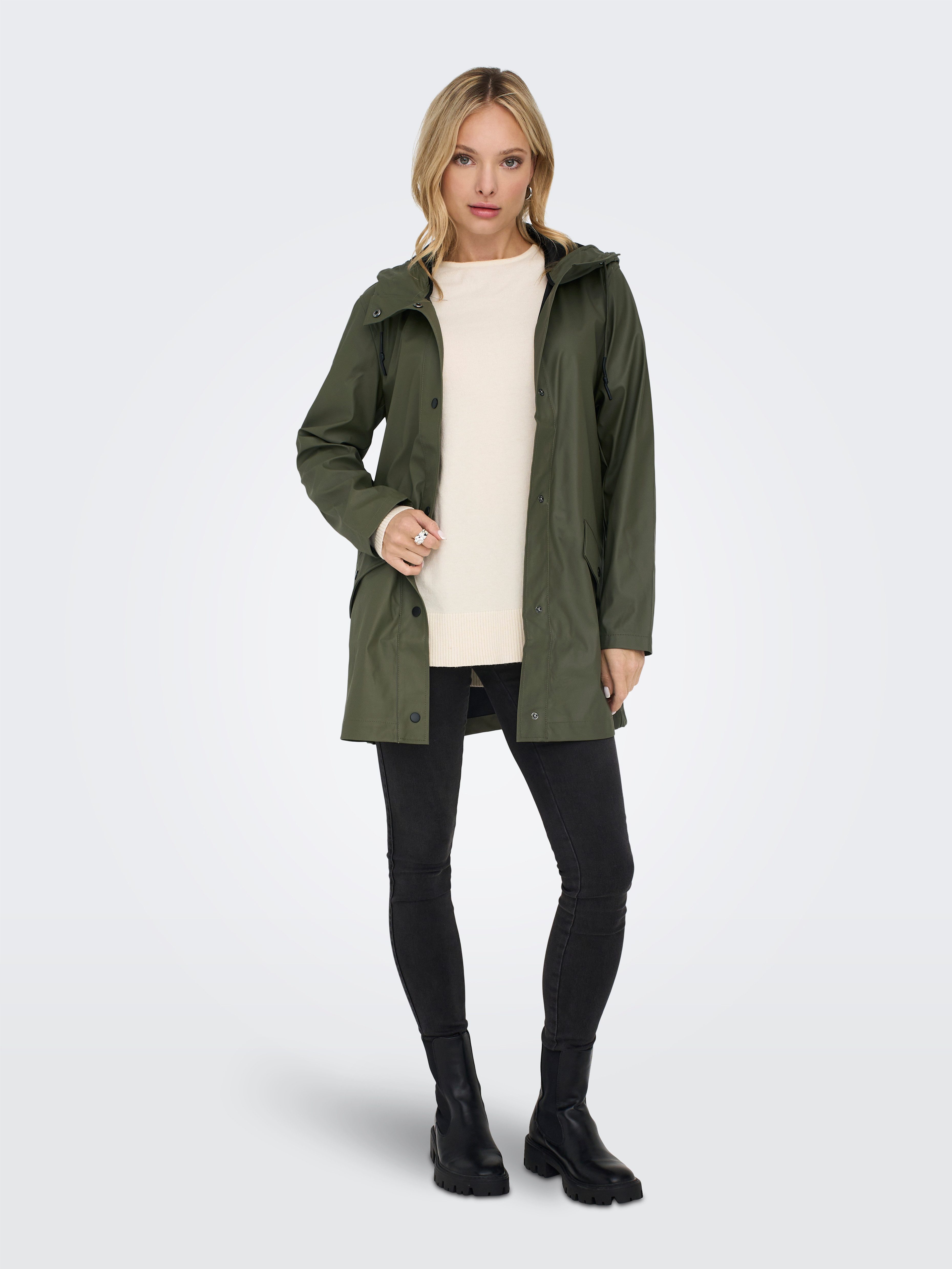 Only Korte jas ONLELISA RAINCOAT OTW NOOS