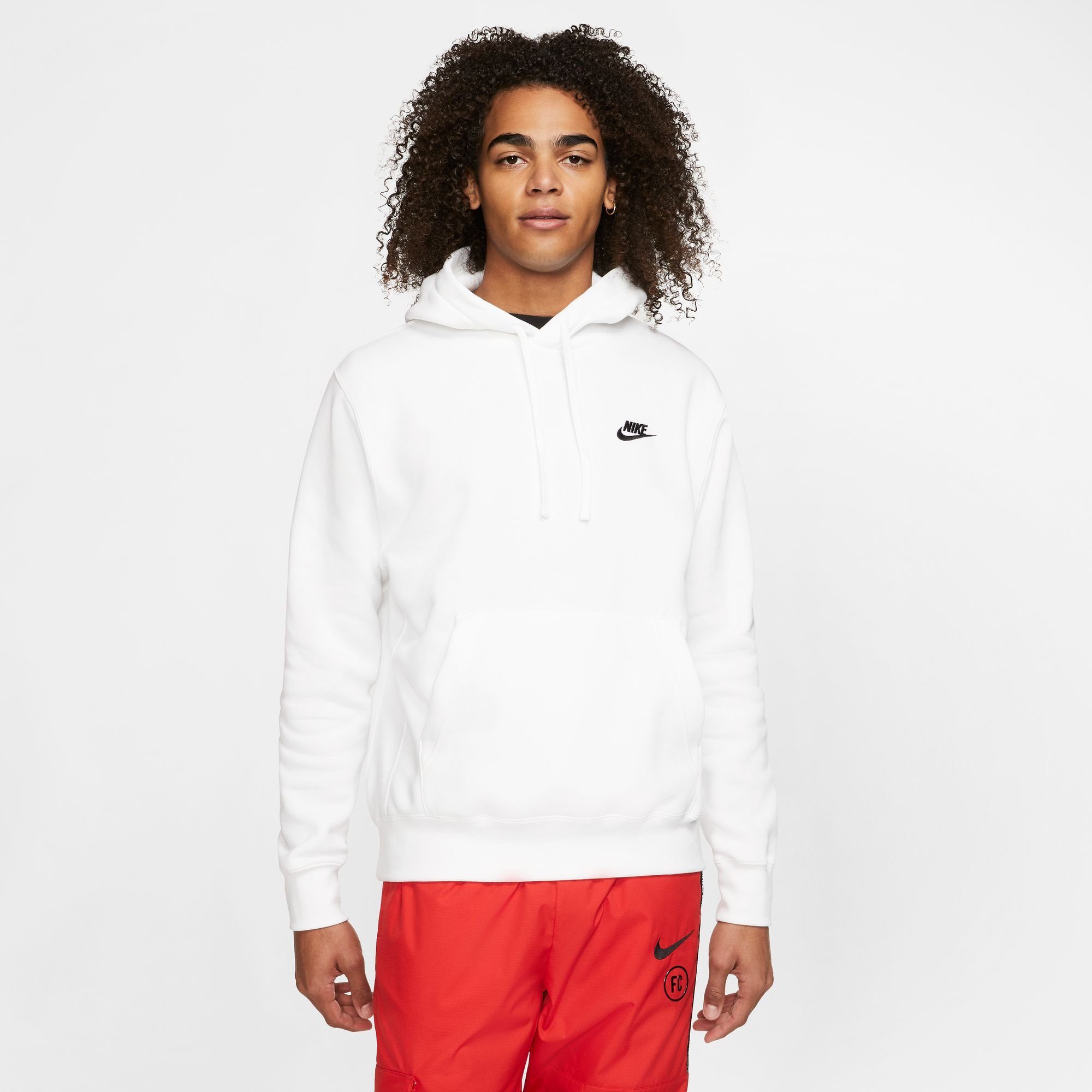 Nike Sportswear Hoodie CLUB FLEECE PULLOVER HOODIE heren hoodies maat XXL wit