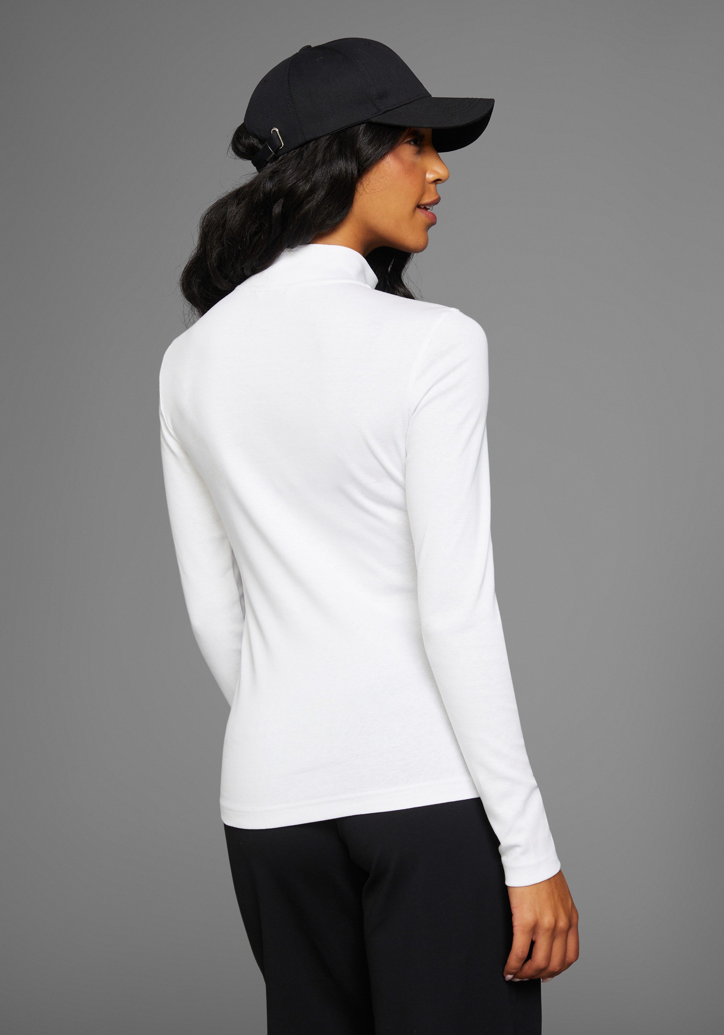 DELMAO Shirt met lange mouwen met schipperskraag