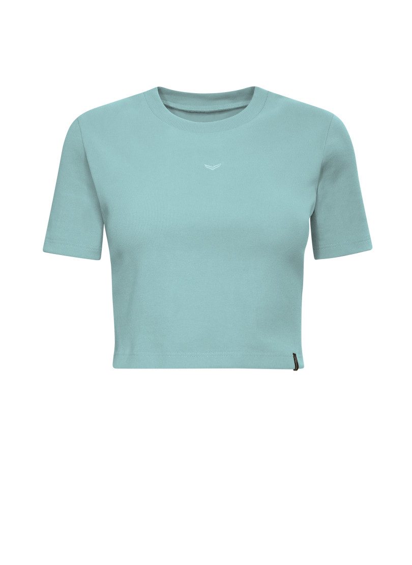 Trigema T-shirt TRIGEMA modieuze crop-top (1-delig)