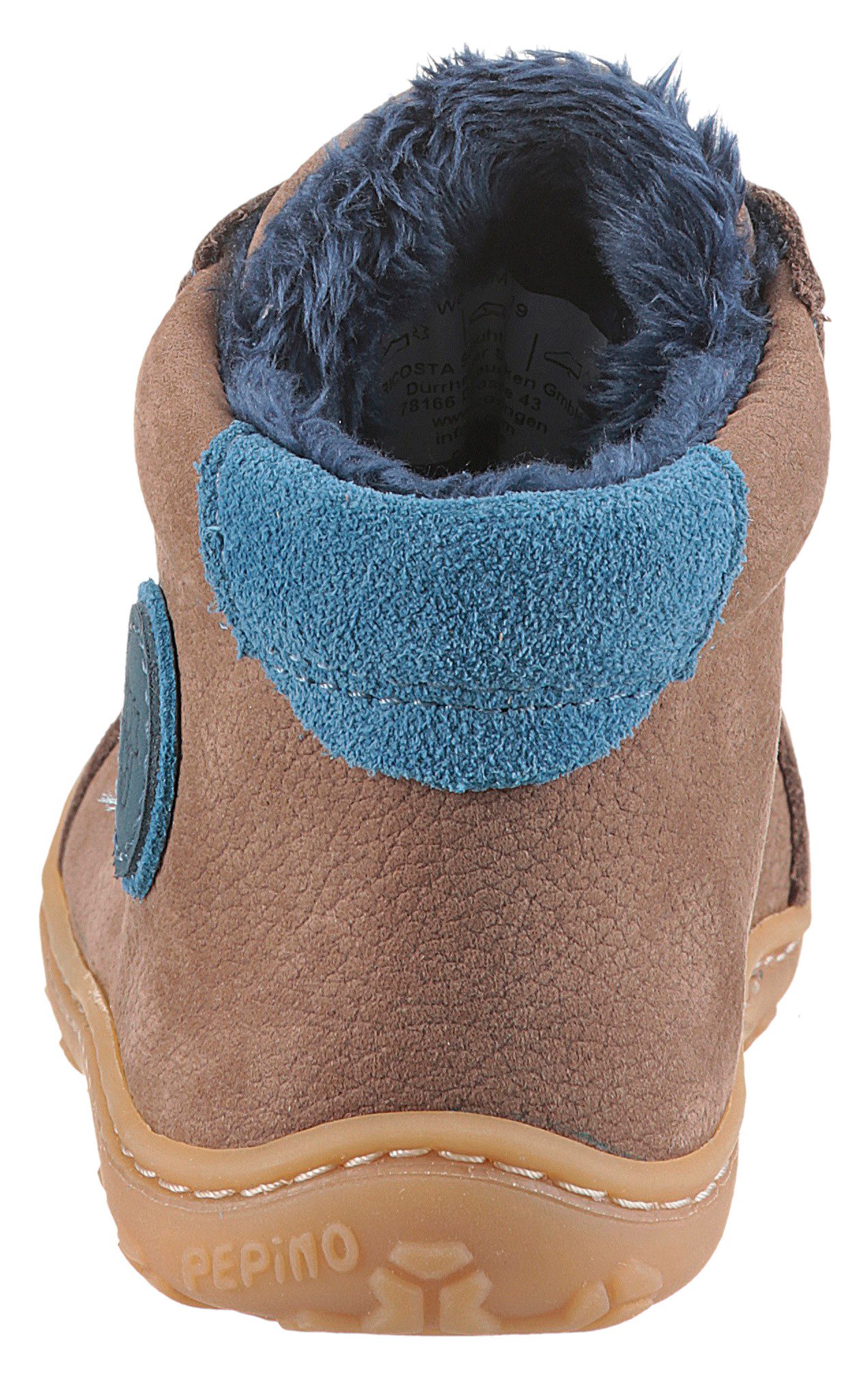 PEPINO by RICOSTA Babyschoentjes Georgie WMS: normaal Winterlaars met breedtemetingssysteem, maat sjabloon te downloaden