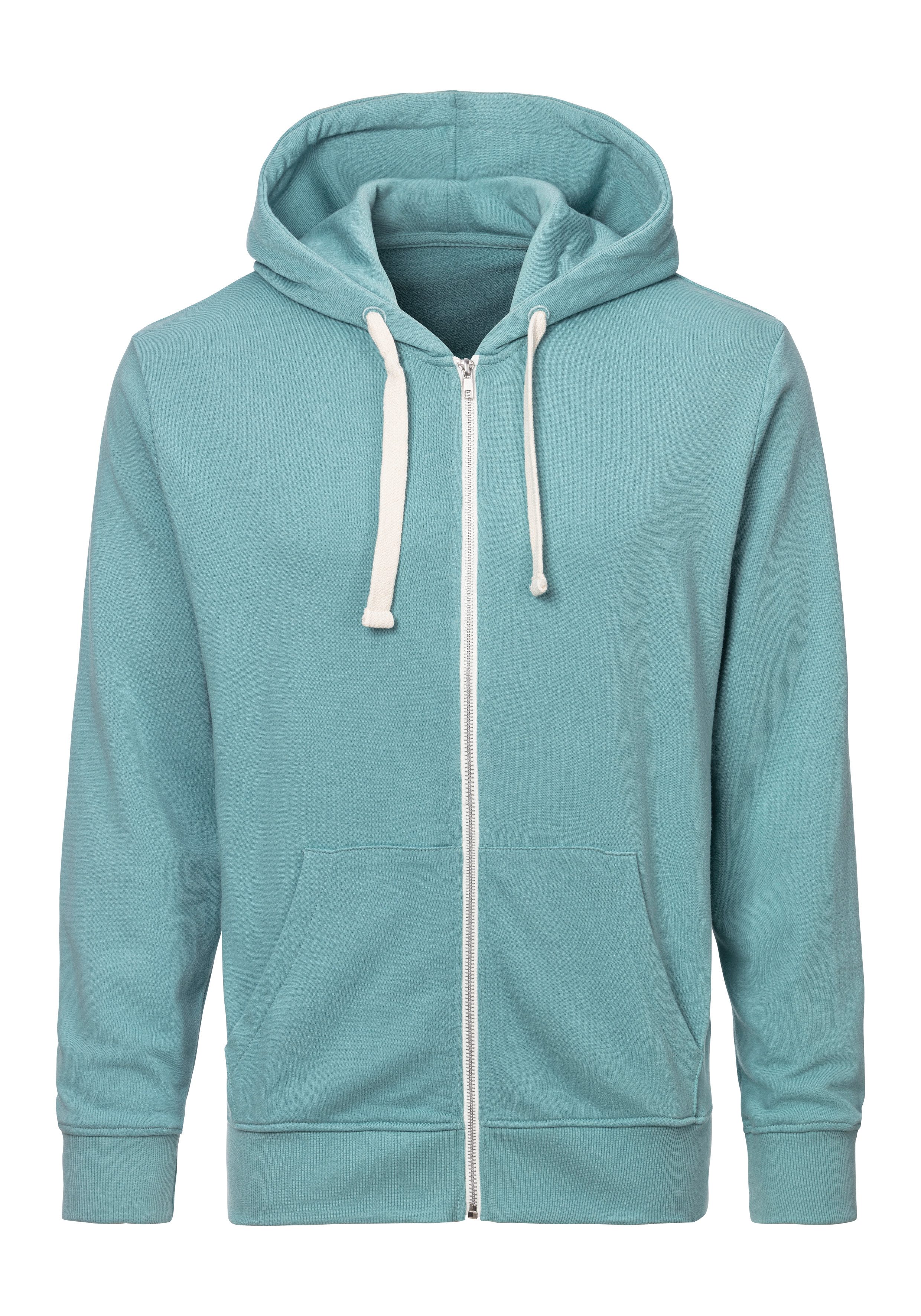 KangaROOS Capuchonsweatvest met capuchon, contrasterende rits en contrasterende banden