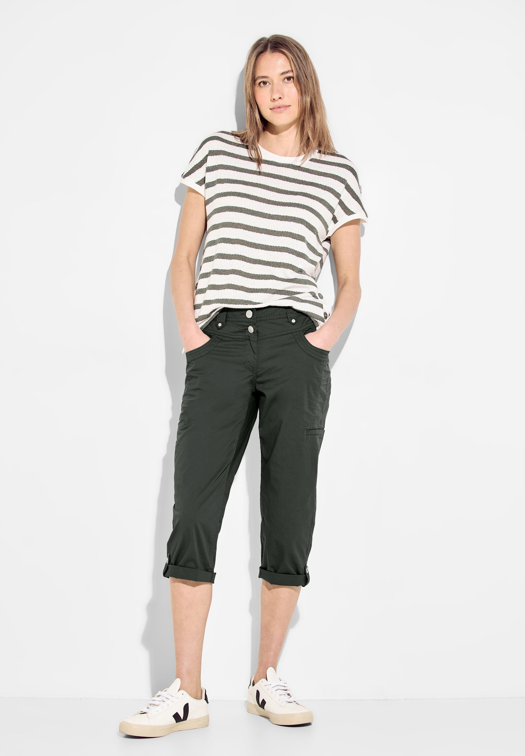 Cecil 3/4 broek Stijl New York in cargo-optiek