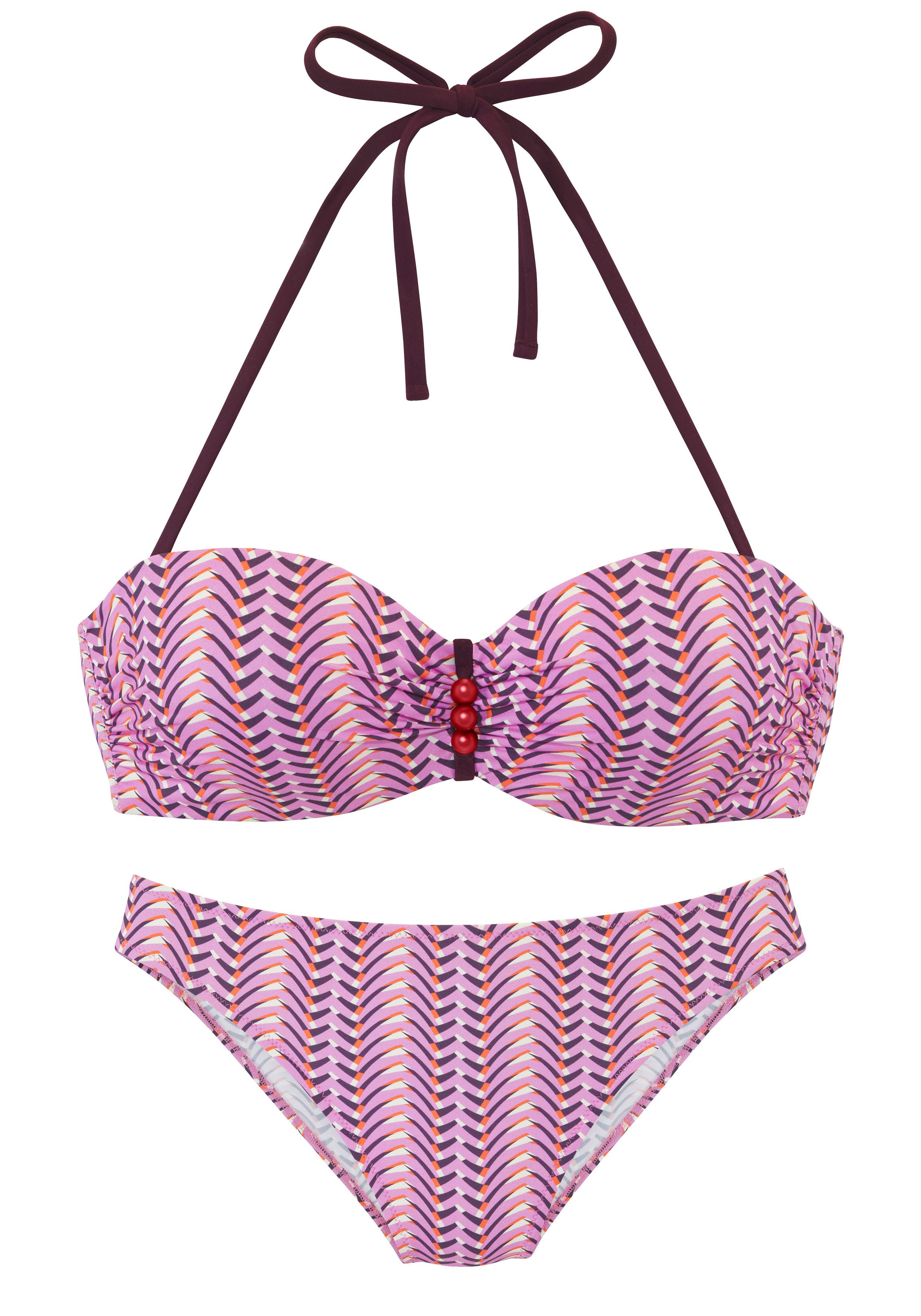 Vivance Beugelbikini in bandeaumodel met sierkraaltjes