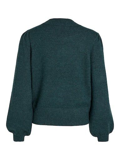 Vila Trui met ronde hals VIRIL TURTLE-NK BALLOON L/S TOP - NOOS