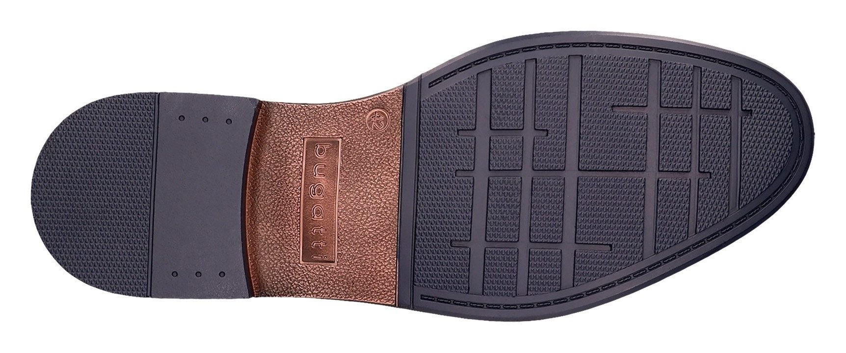 Bugatti Veterschoenen , blokhak, avondschoen, feestelijke schoen, business schoen, logoprint