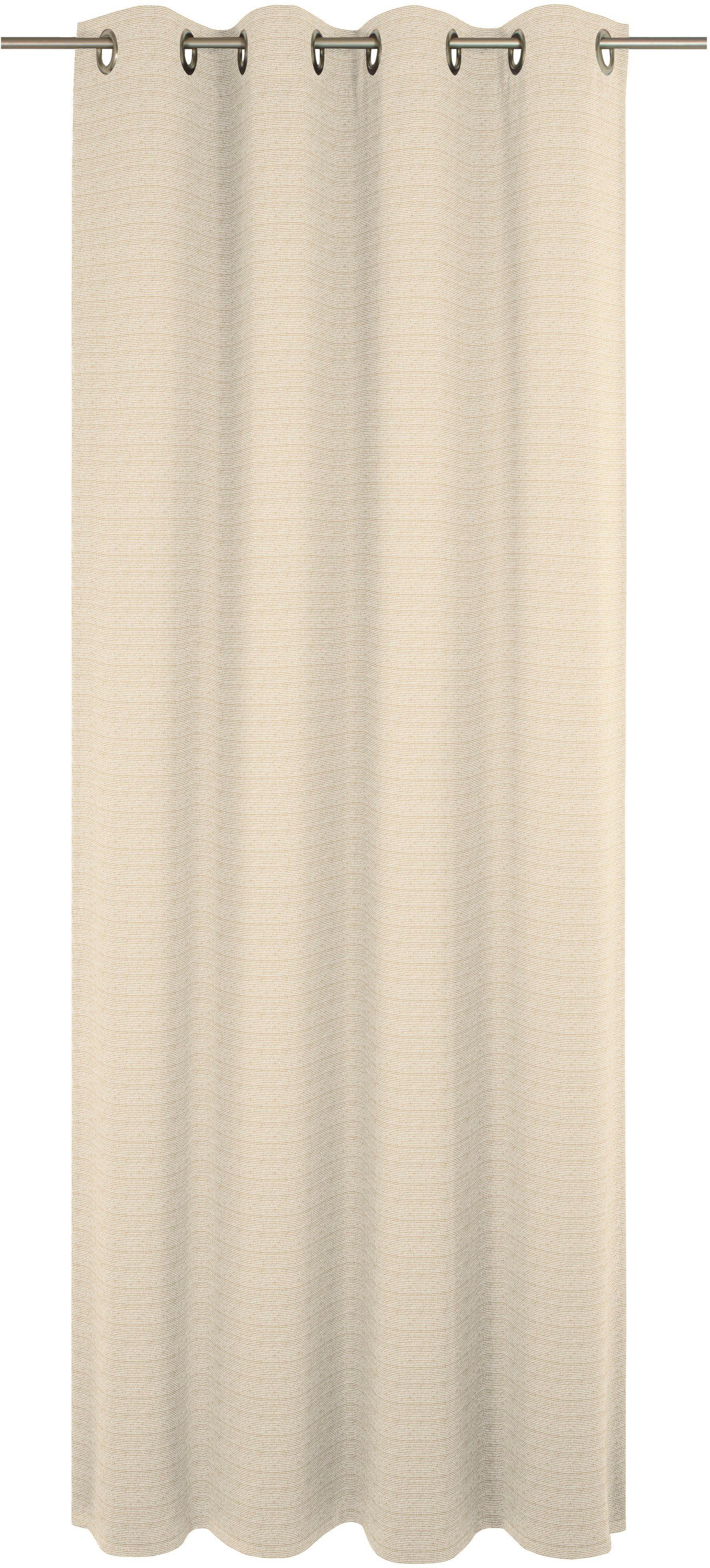 Wirth Gordijn Berwick (1 stuk) kant & klaar gordijnen maat 132 cm x 225 cm goud(kleur)