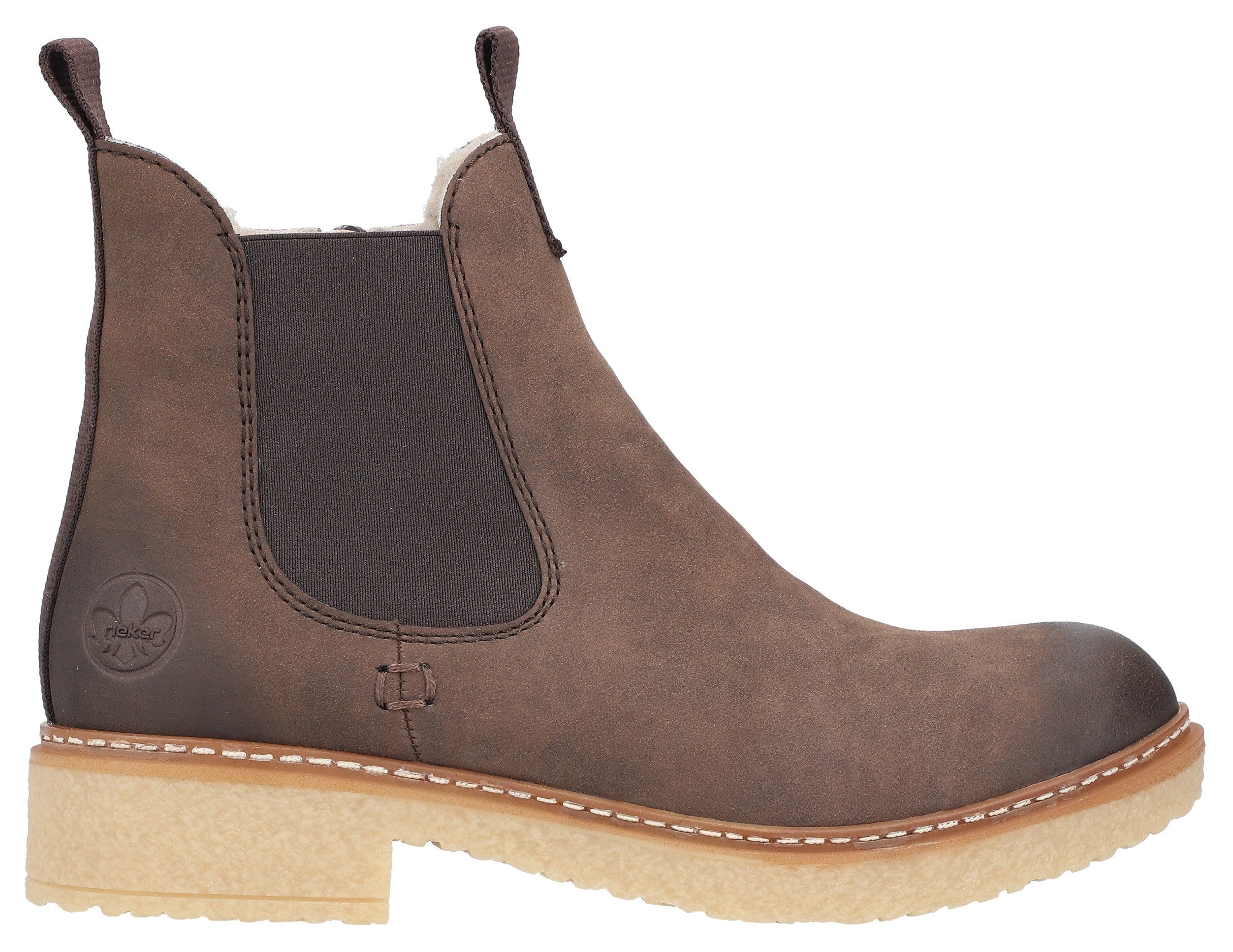 Rieker Winterlaarsjes chelseaboots used-look met binnenrits en stretchinzet