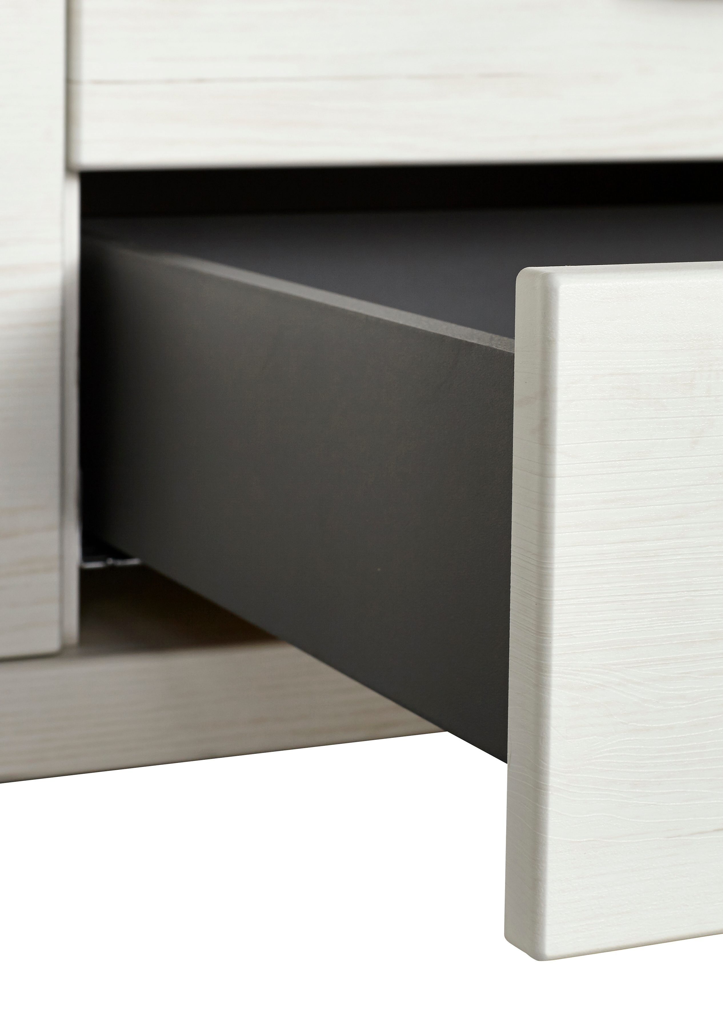 set one by Musterring Wandmeubel York Combinatie 01, in 3 kleurvarianten, totale breedte 374 cm (set, 4-delig)