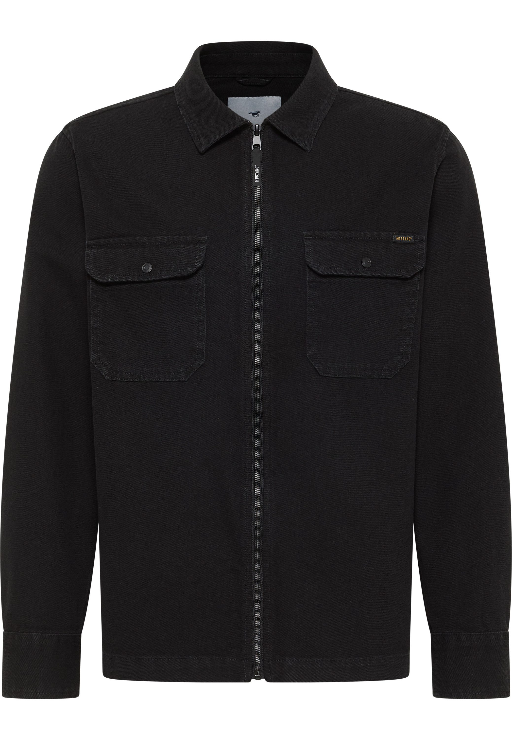MUSTANG Overhemd met lange mouwen Heren stijl Dayton heren overhemden maat S zwart