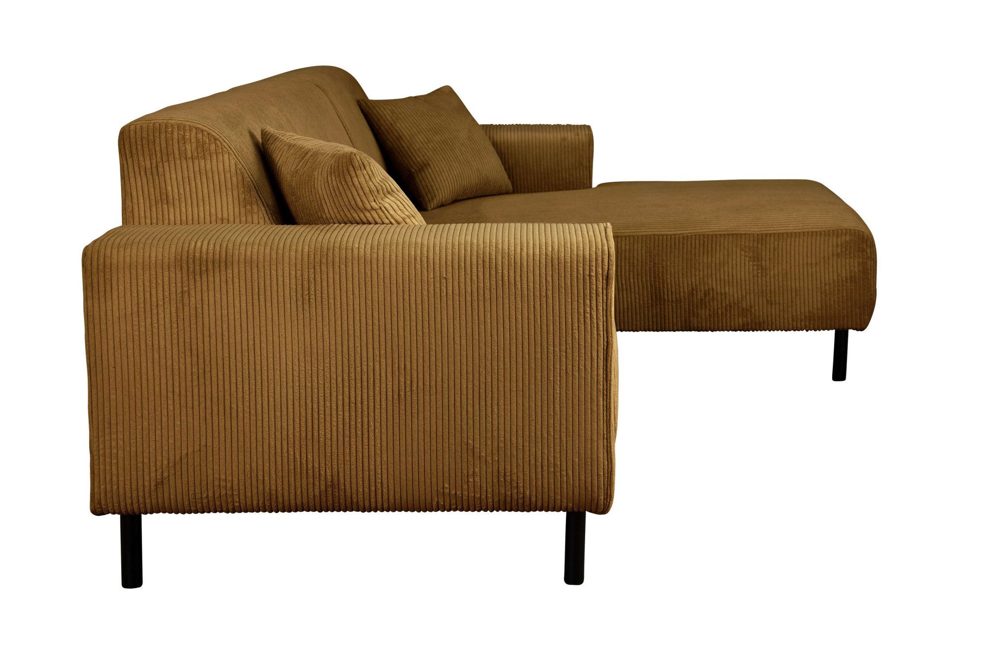 Home affaire Hoekbank ARROS L-vorm met golfondersteuning, afmetingen B/D/H: 235/163/81 cm incl. sierkussens, met recamiere rechts/links bestelbaar, ook in cord