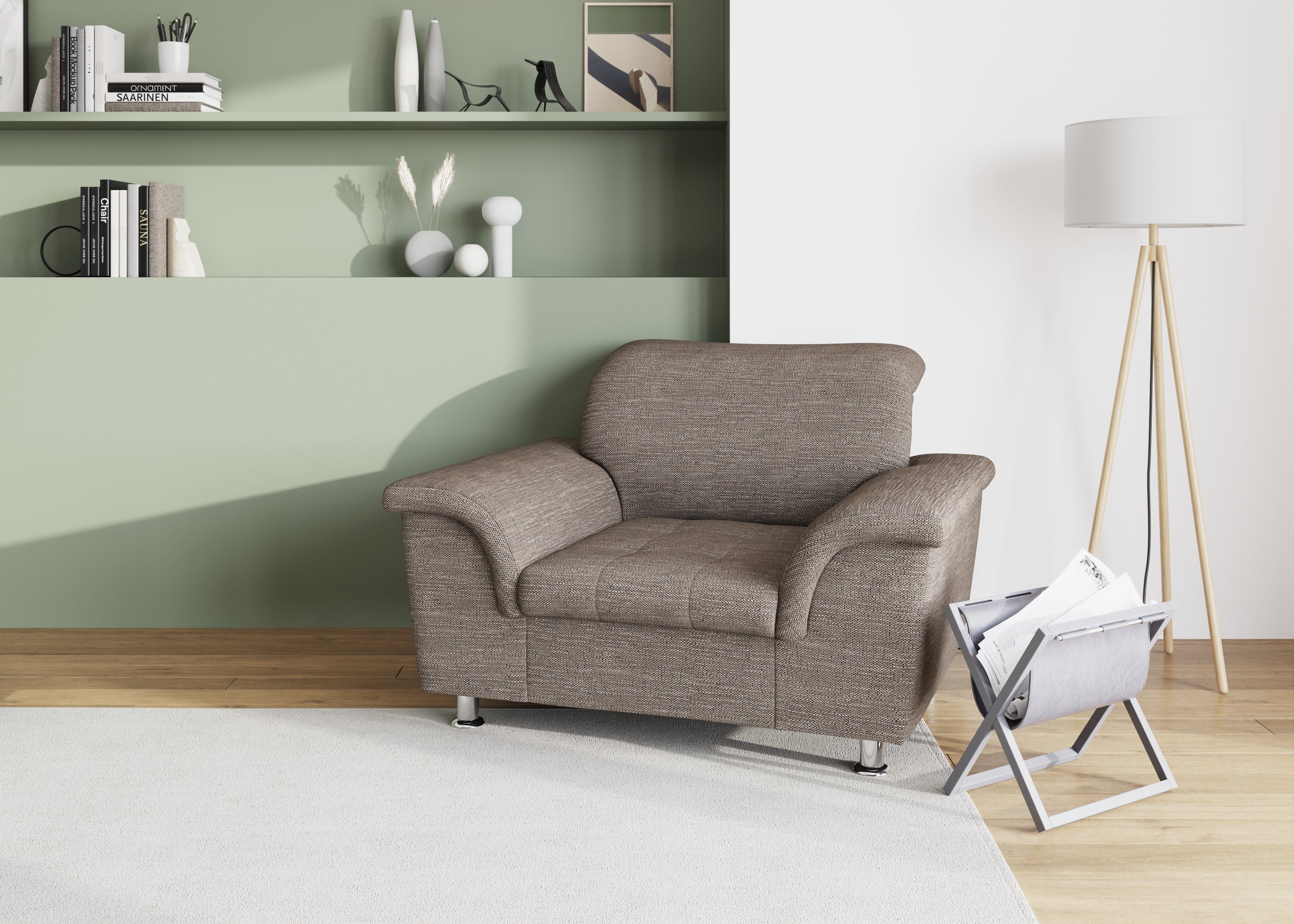 DOMO collection Fauteuil Franzi fauteuils bruin