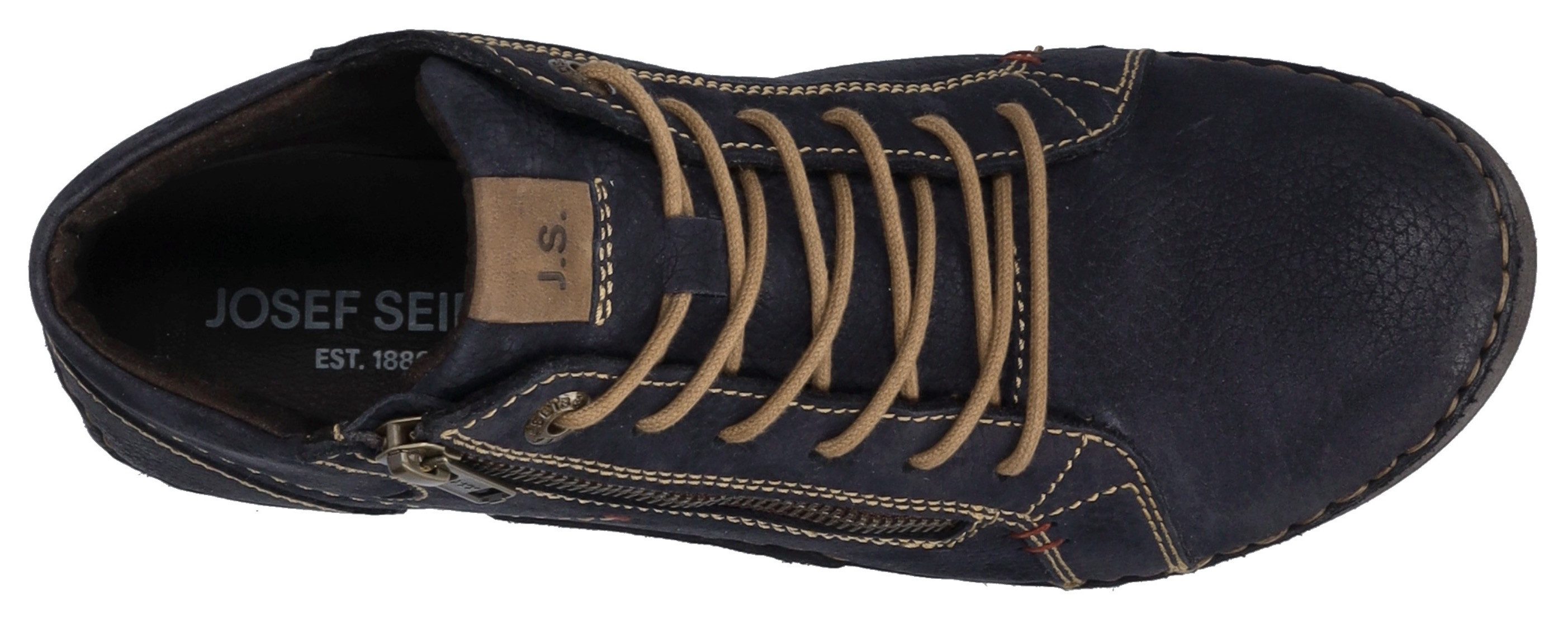 Josef Seibel Veterlaarsjes Fergey 67 Veterschoenen, winterlaarzen, comfortabele schoen met rits