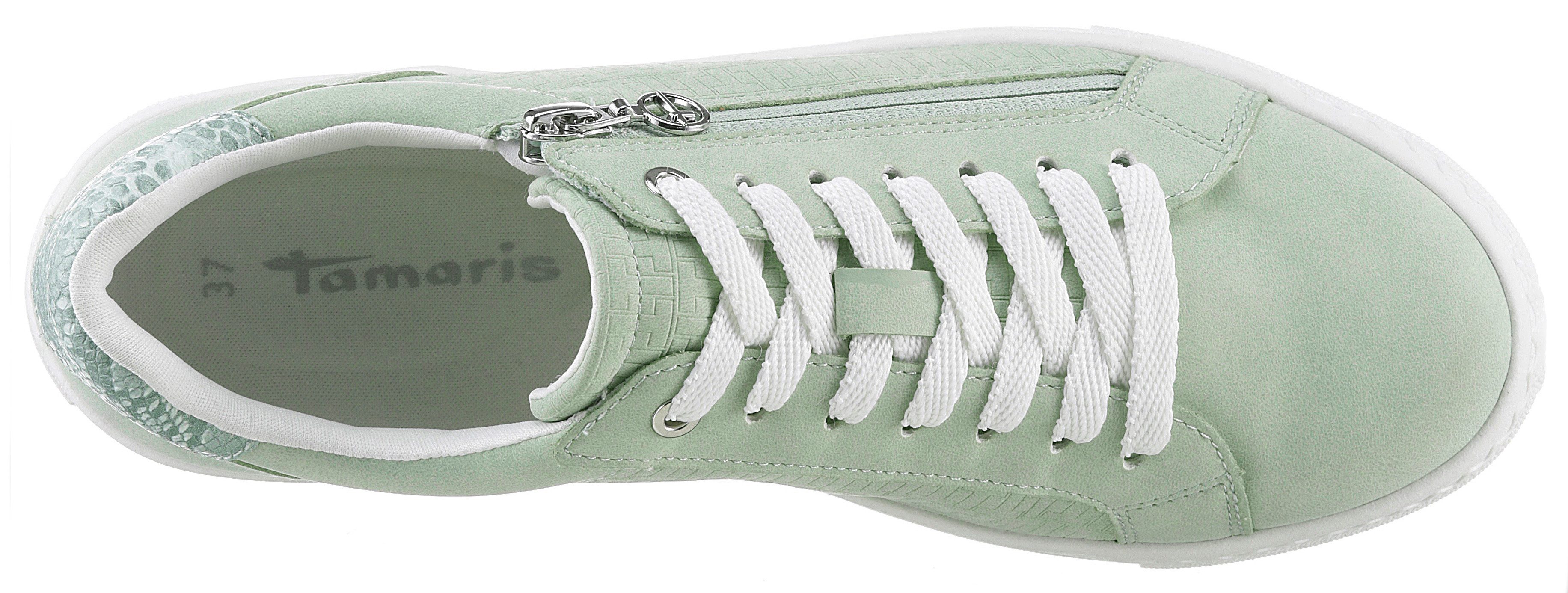 Tamaris Plateausneakers , vrijetijdsschoen, halfschoen, veterschoen met gepolsterde schacht
