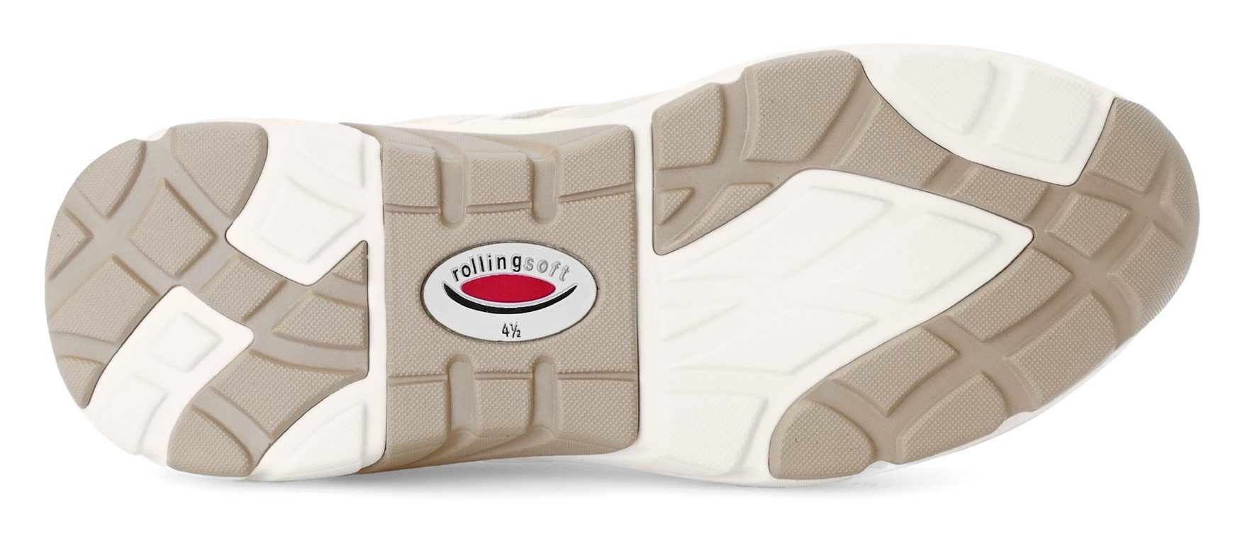 Gabor Rollingsoft Sneakers met sleehak , vrijetijdsschoen, lage schoen, veterschoen met rollingsoft-loopzool