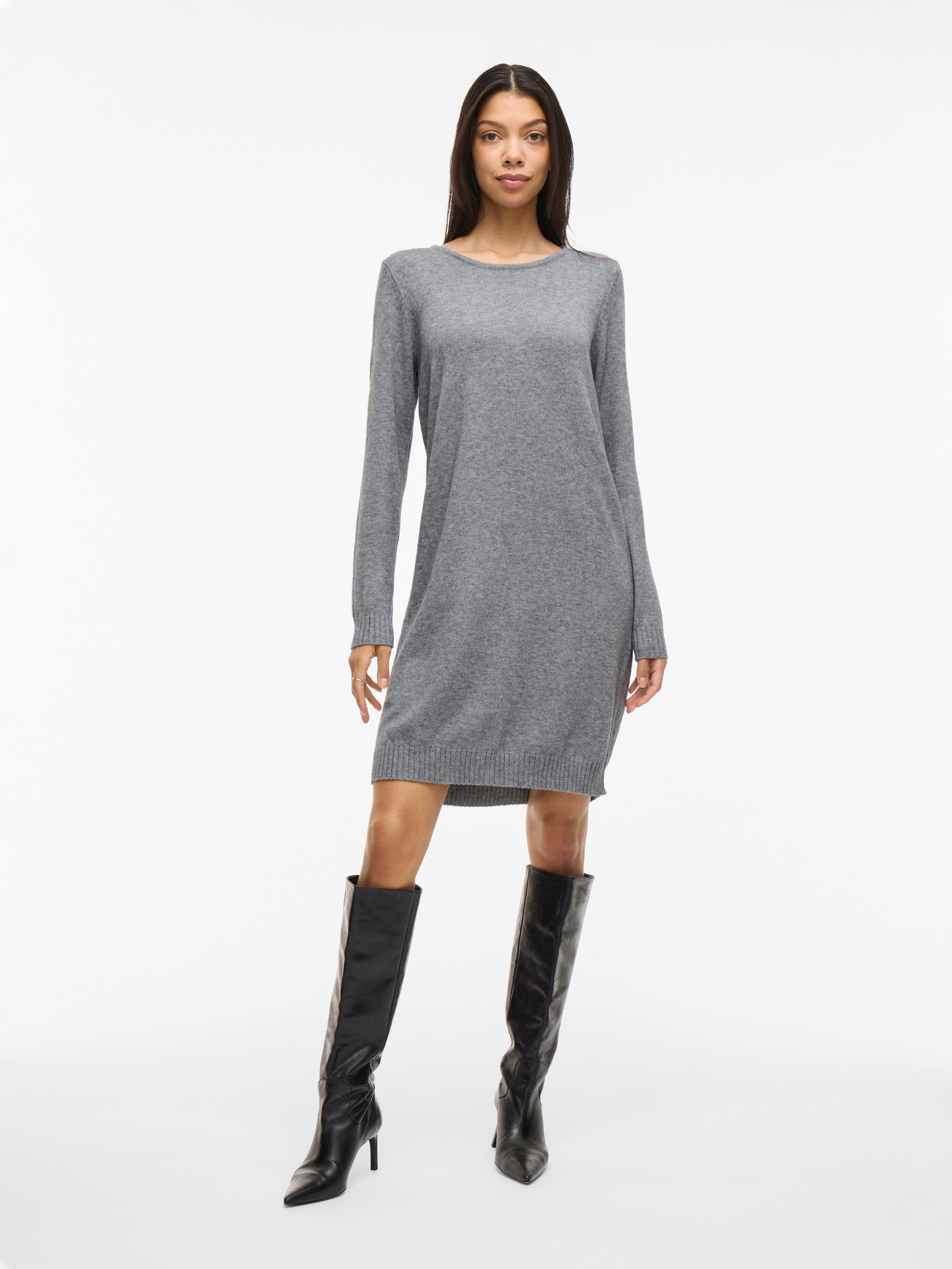 Vila Gebreide jurk VIRIL L/S KNIT DRESS - NOOS