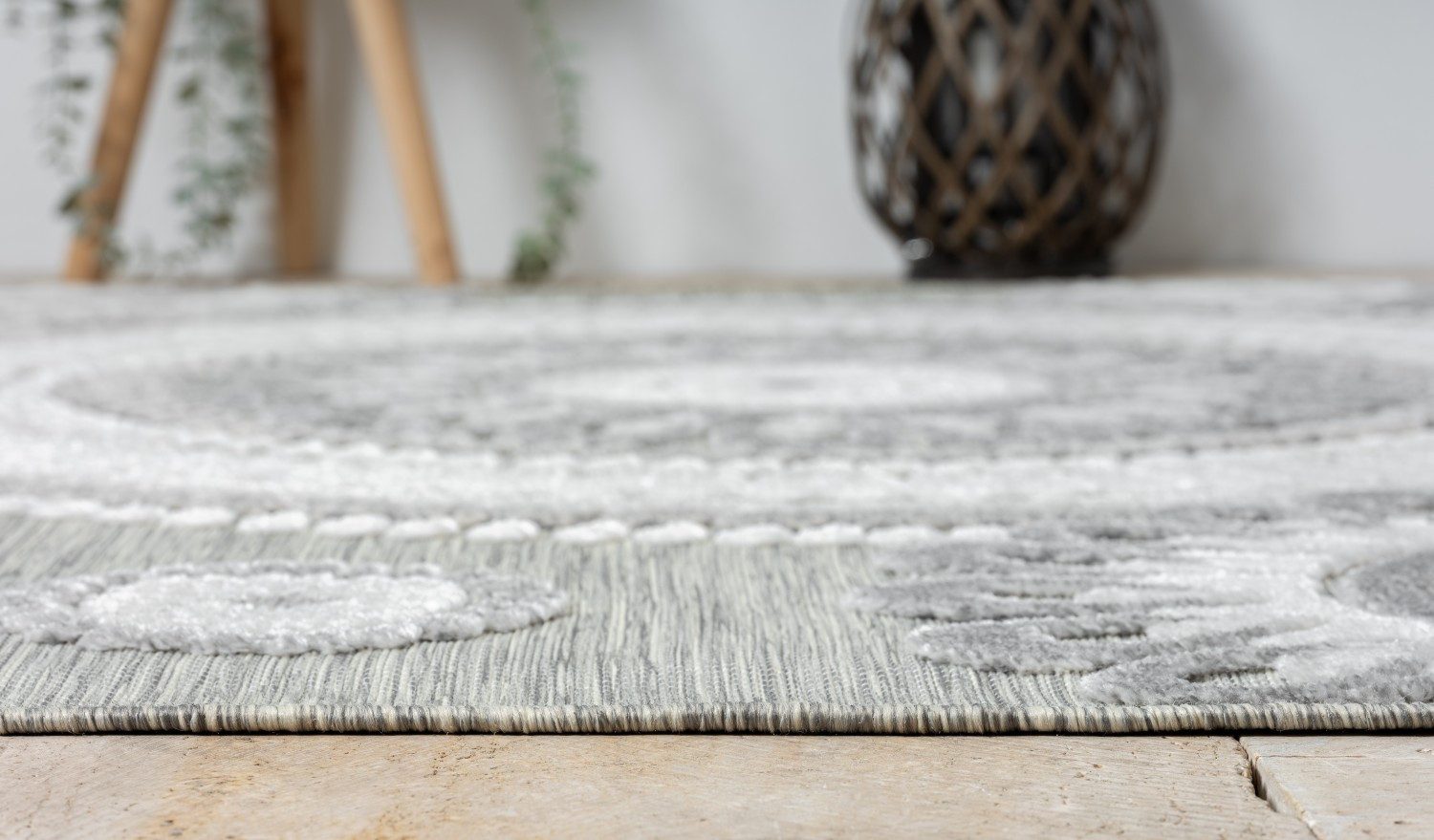 Myflair Möbel & Accessoires Vloerkleed Loop, MAGAZIJNOPRUIMING! modern ontwerp, hoog-laag effect, geschikt voor buiten, balkon, terras