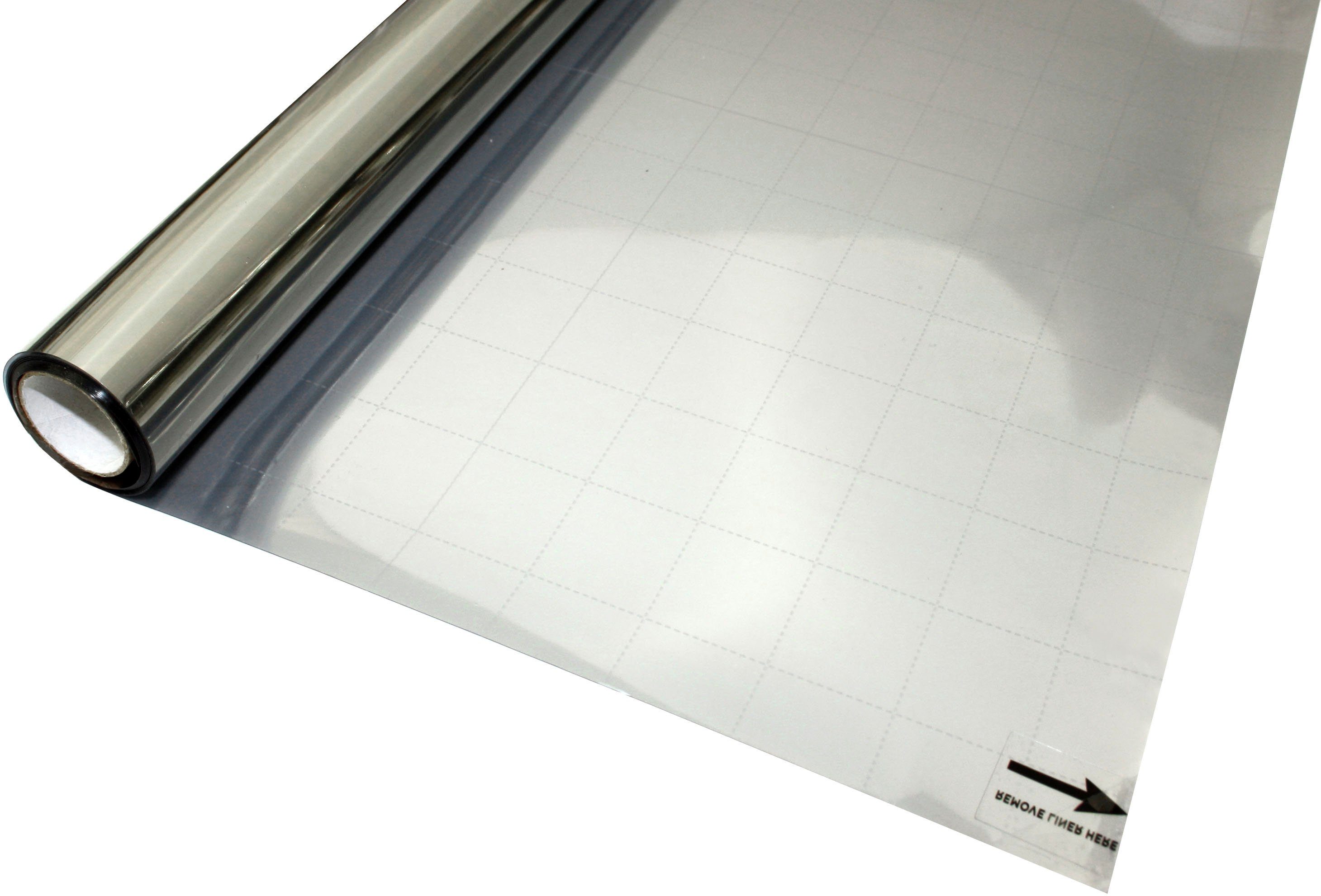 GARDINIA Raamfolie Statische UV-folie (1 stuk) raamdecoratie maat 45 cm x 150 cm zilver(kleur)