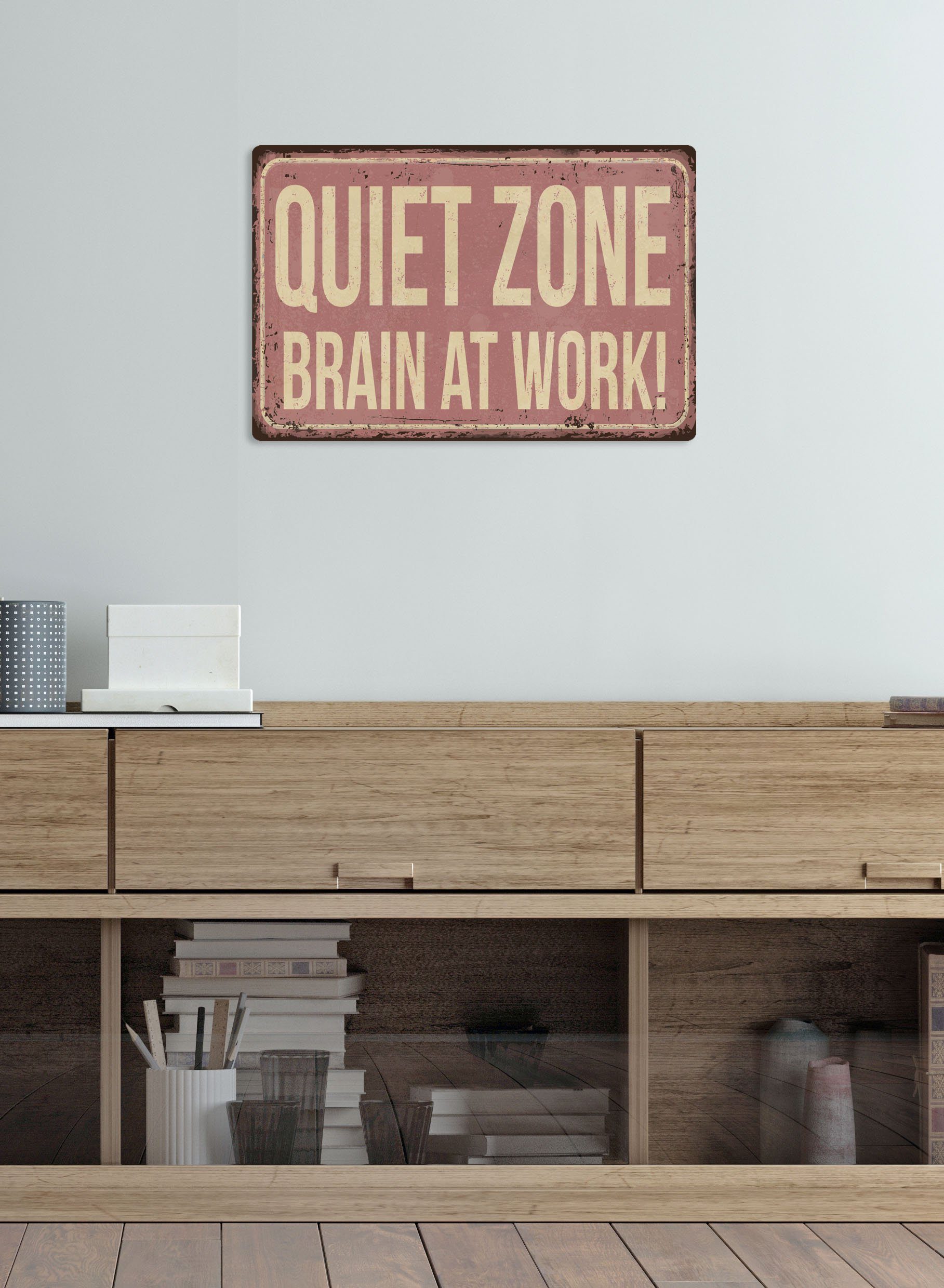 queence Metalen artprint QUIET ZONE (1 stuk)