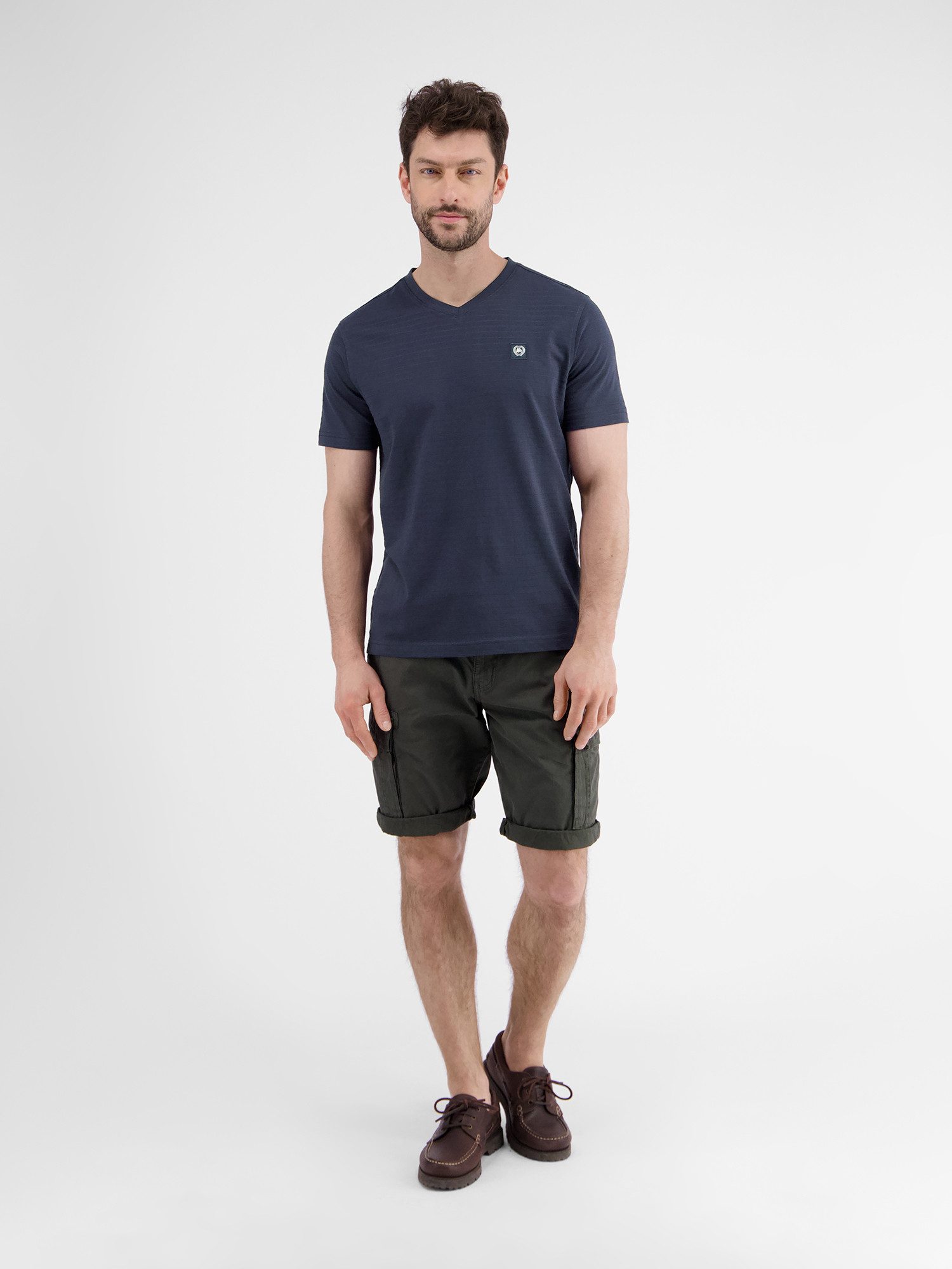 Lerros T-shirt LERROS heren T-shirt met V-hals