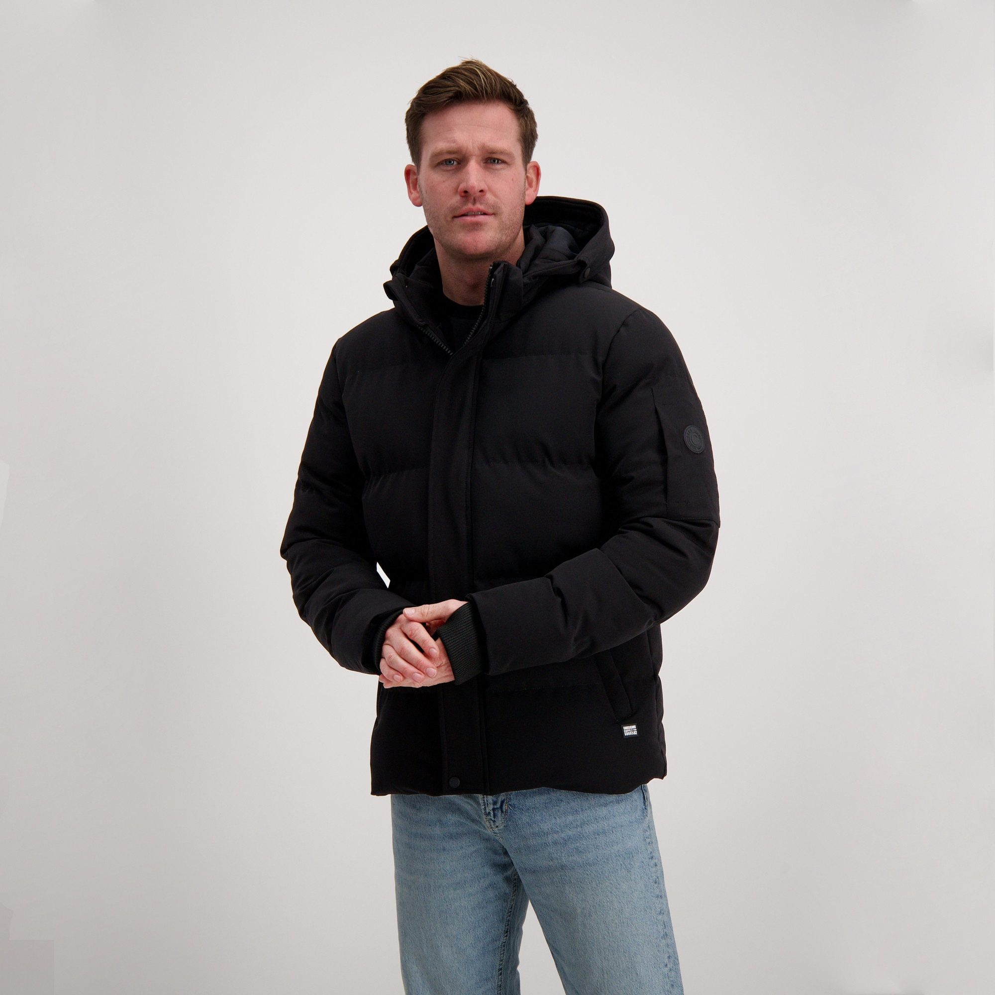 CARS JEANS Winterjack Jas Bronx heren winterjassen maat S zwart