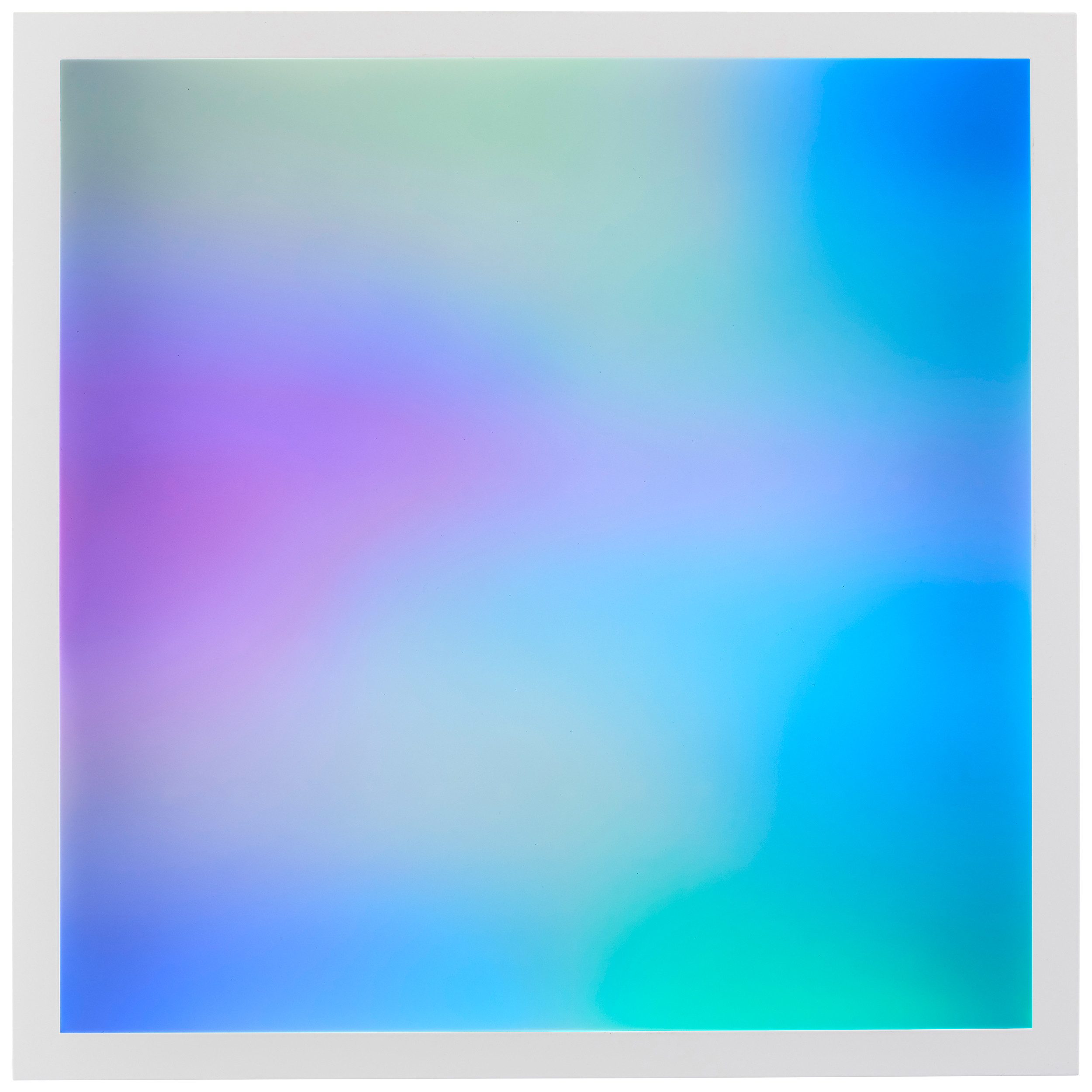 Brilliant Leuchten Led-plafondlamp Briston 45 x 45 cm, 2500 lm, 3000-6500 k, ic-rgb, dimbaar, aluminium, wit