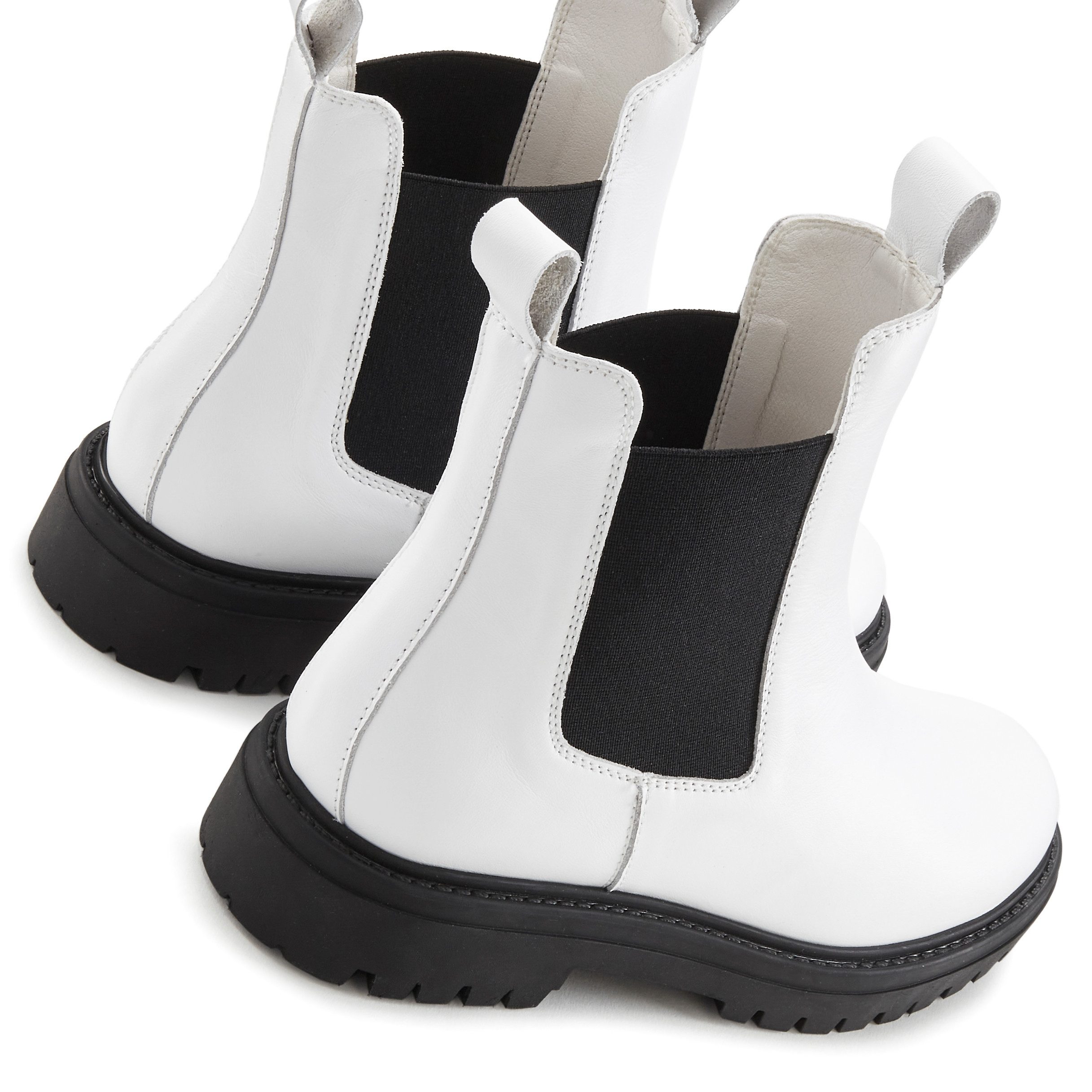 Elbsand Laarsjes Chelsea laarzen, instaplaarzen, bikerboots van leer