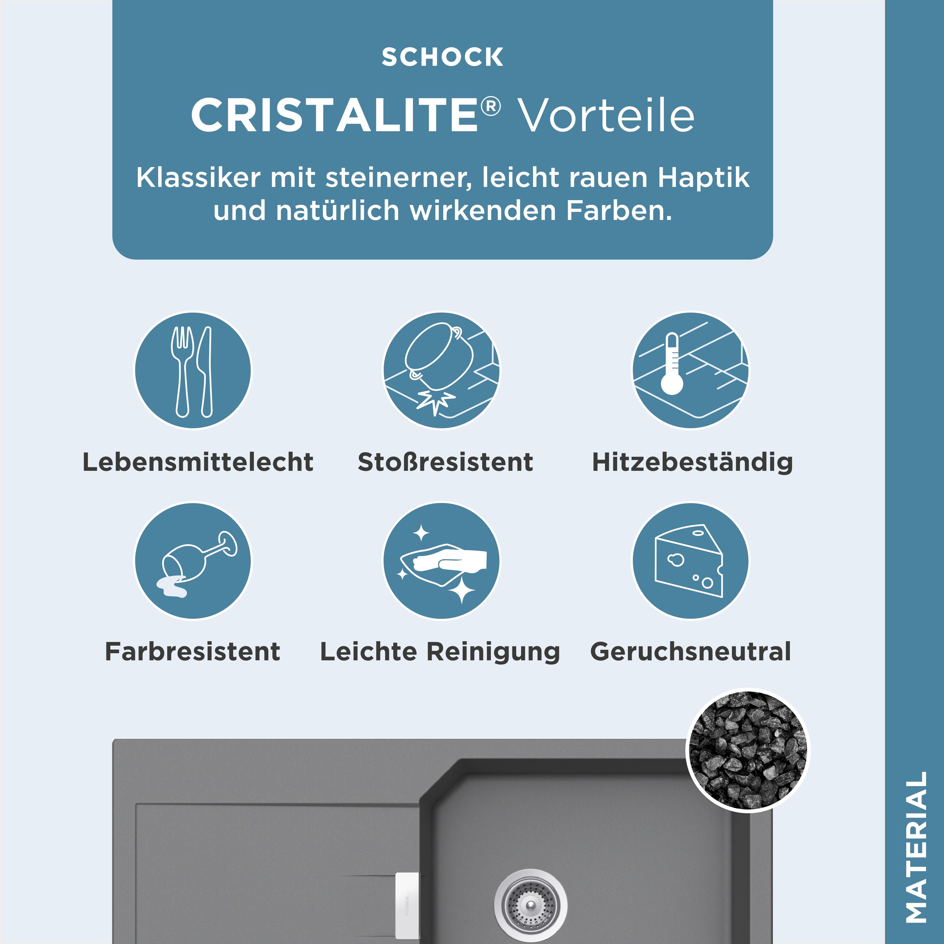 Schock Granieten spoelbak Manhattan D-100L