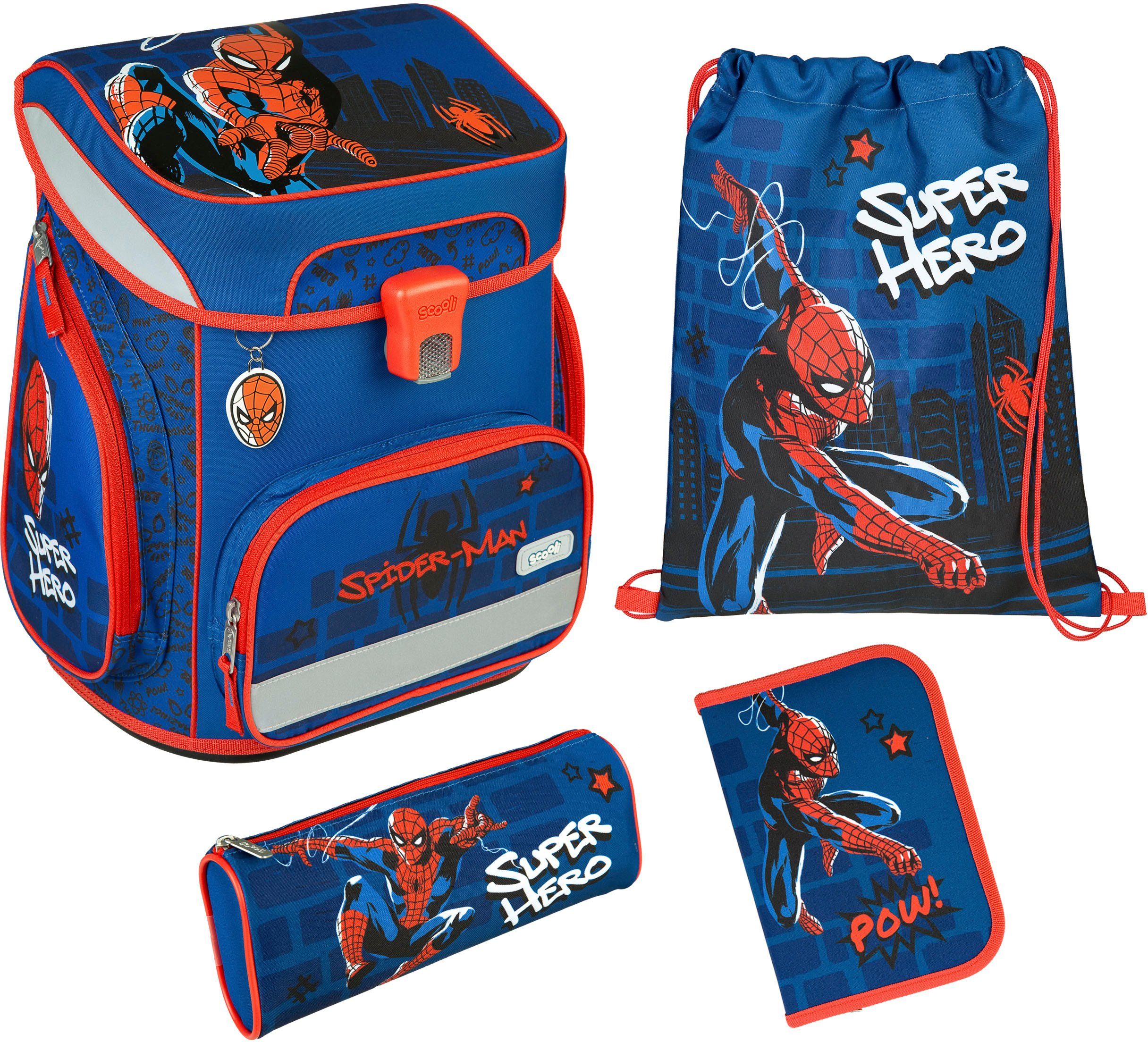 Scooli Schooltas EasyFit, Spider Man (set, 5-delig)