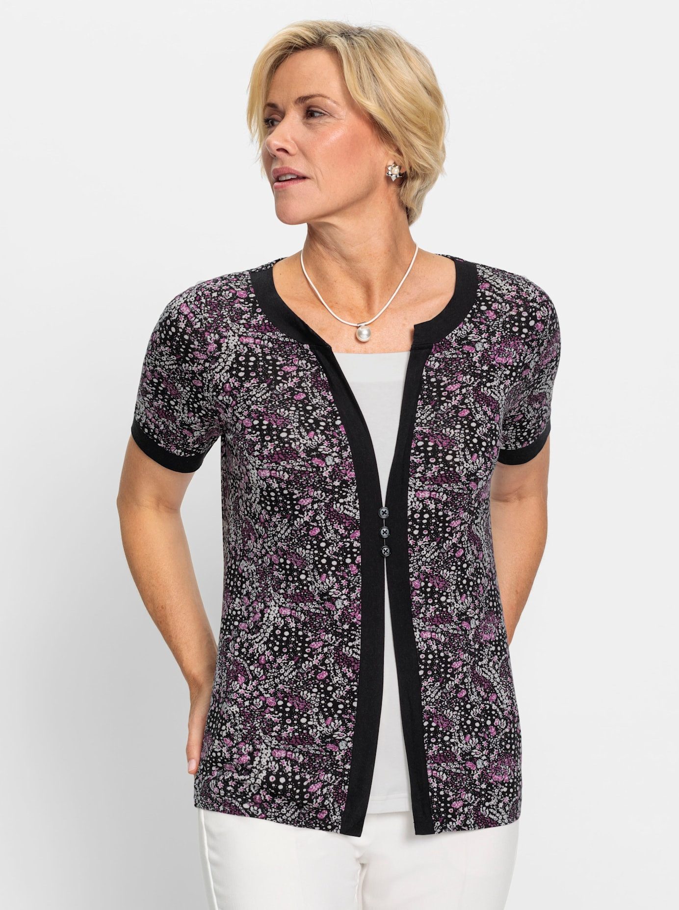 Classic 2-in-1-shirt Shirt 2-in-1 (1-delig)