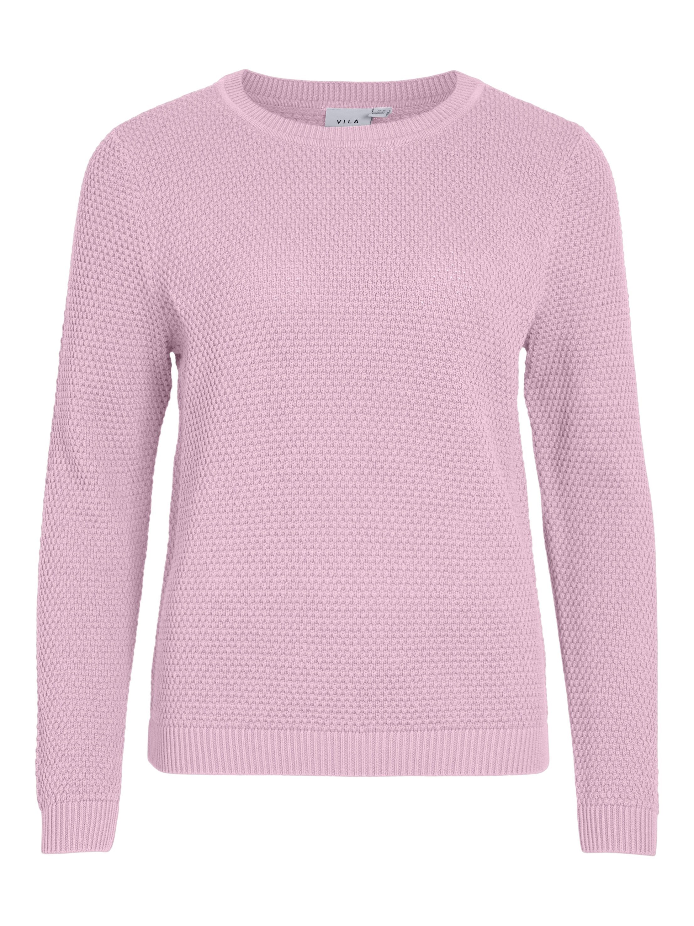 Vila Trui met ronde hals VIDALO O-NECK L/S KNIT TOP- NOOS