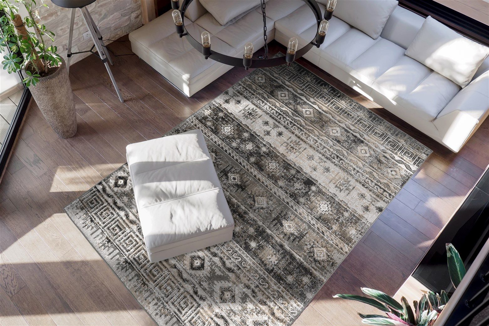 me gusta Vloerkleed Ariya 325 Vlakke pool, afgehecht, woonkamer