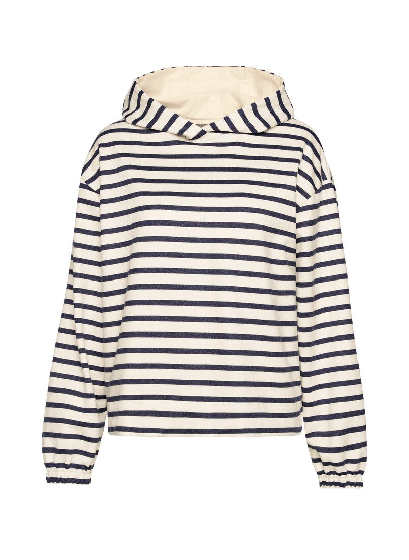 Trigema Hoodie TRIGEMA hoodie met streepjespatroon