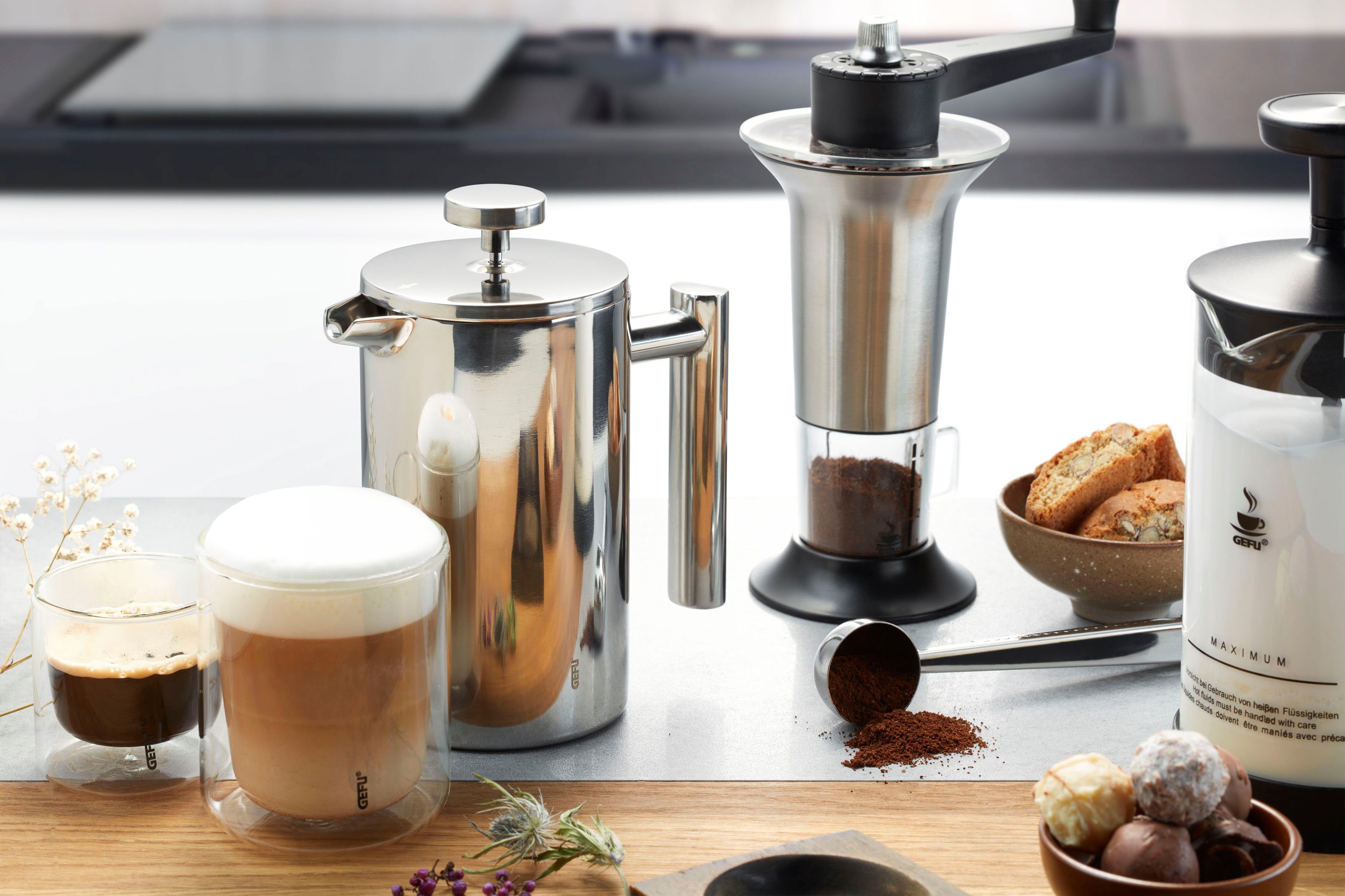 GEFU French Press kan Koffiezetter GUSTAVO, 600 ml Eenvoudige bereiding van geurige koffie en thee