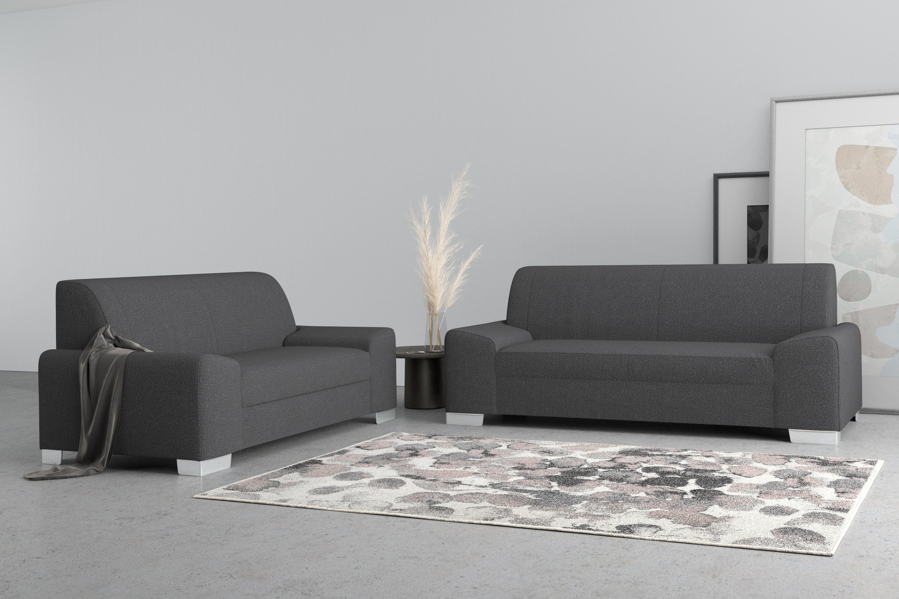 DOMO collection 2-zitsbank Anzio optioneel met veerkern