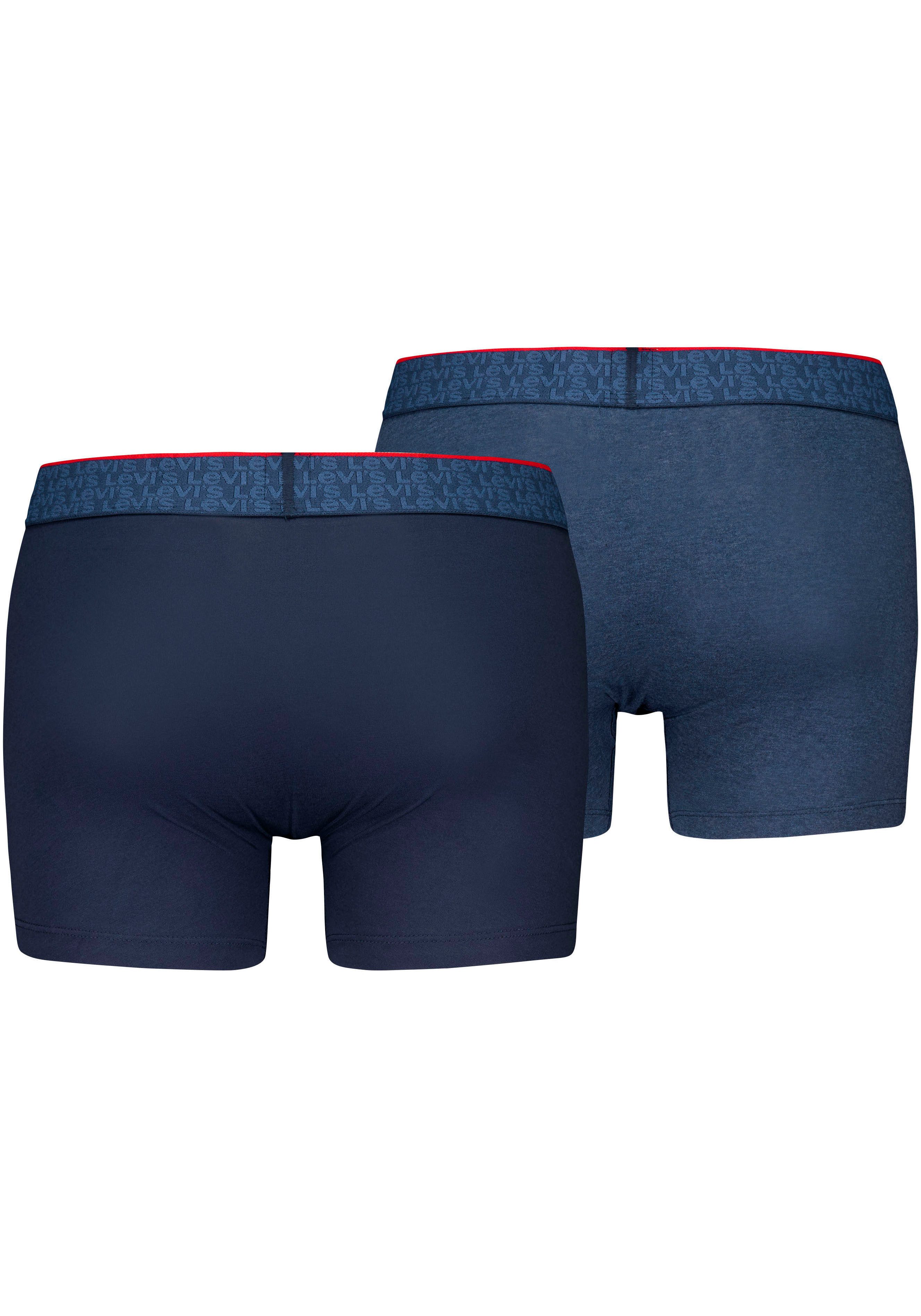 Levi's® Boxershort met kleuraccent webgummiband (Set van 2)