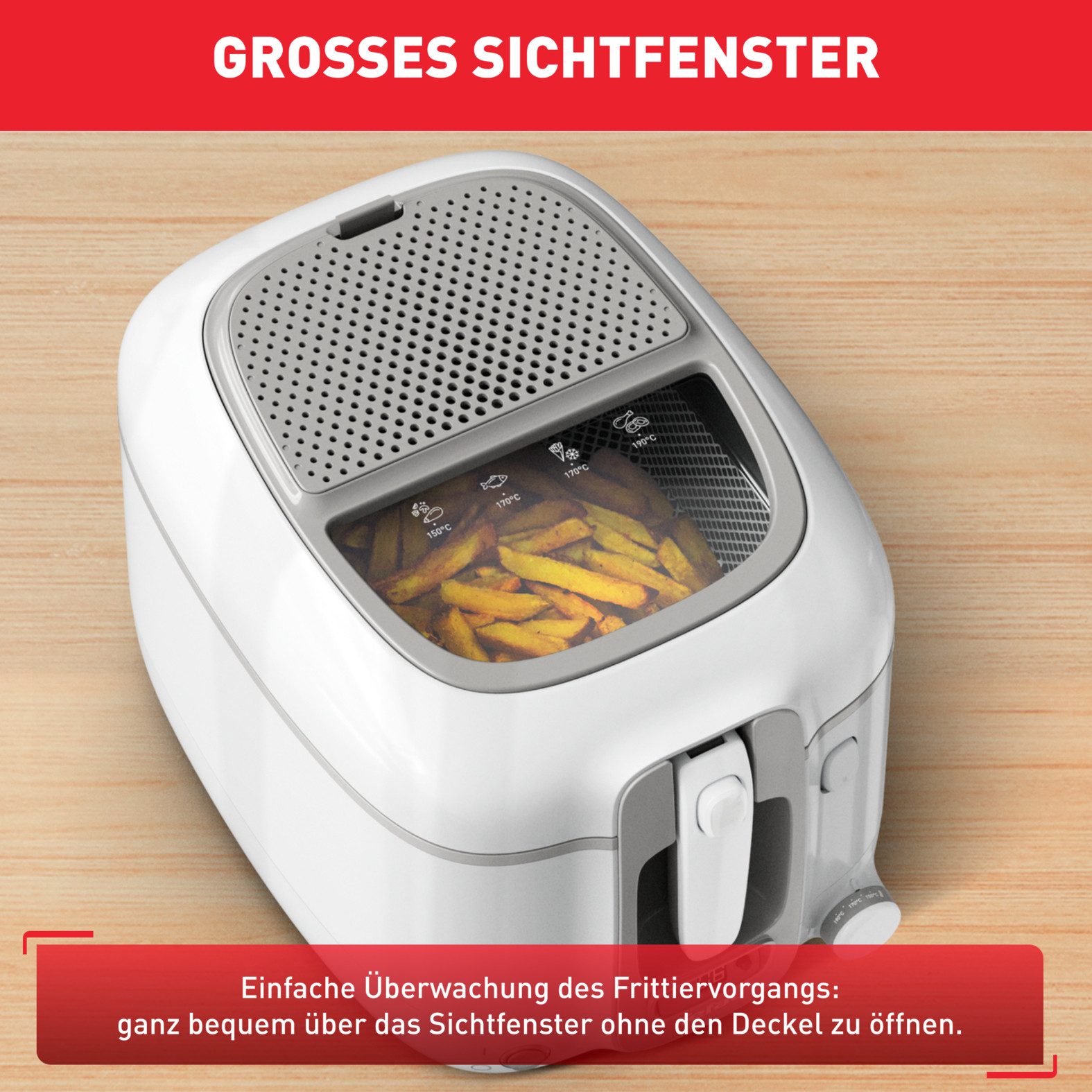 Tefal Friteuse FR3141 Super Uno grote capaciteit, timer