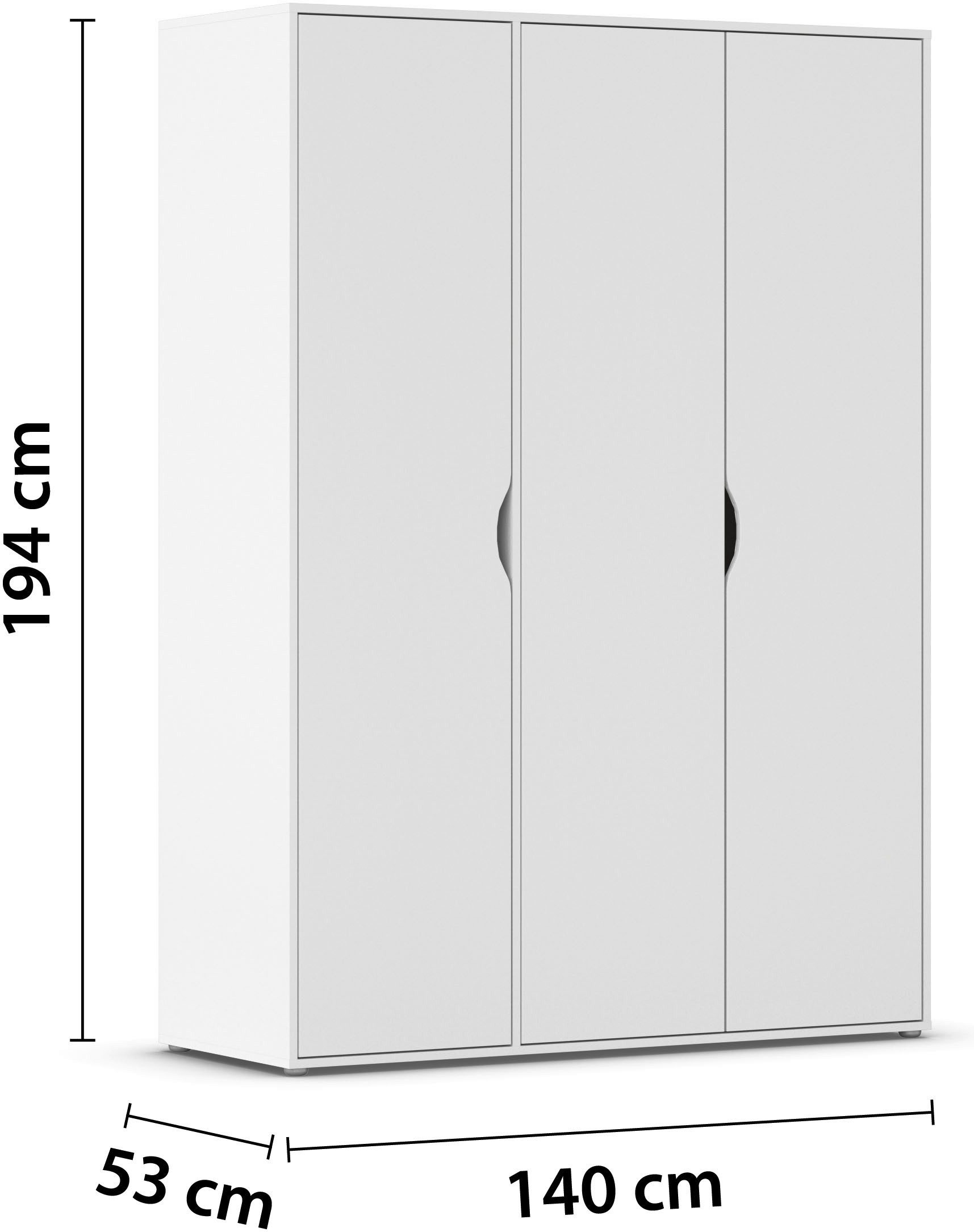 rauch Draaideurkast Kledingkast Kast Garderobe Wasmand NARAI veel Opbergruimte Greefaansluitingen voor een greeploze look TOPSELLER MADE IN GERMANY