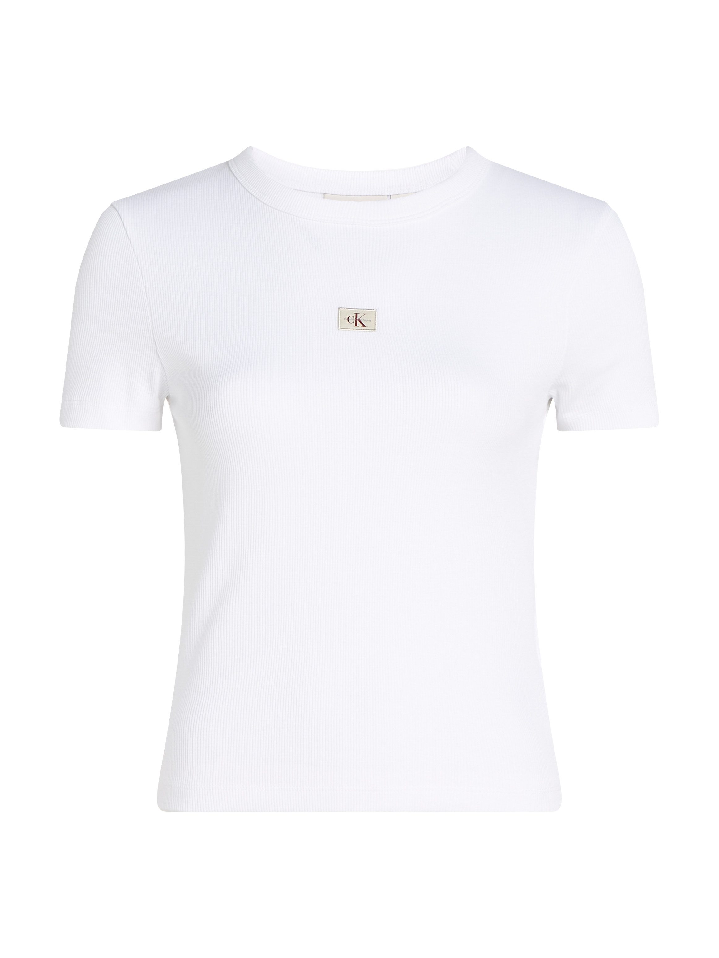 Calvin Klein T-shirt WOVEN LABEL RIB FITTED TEE