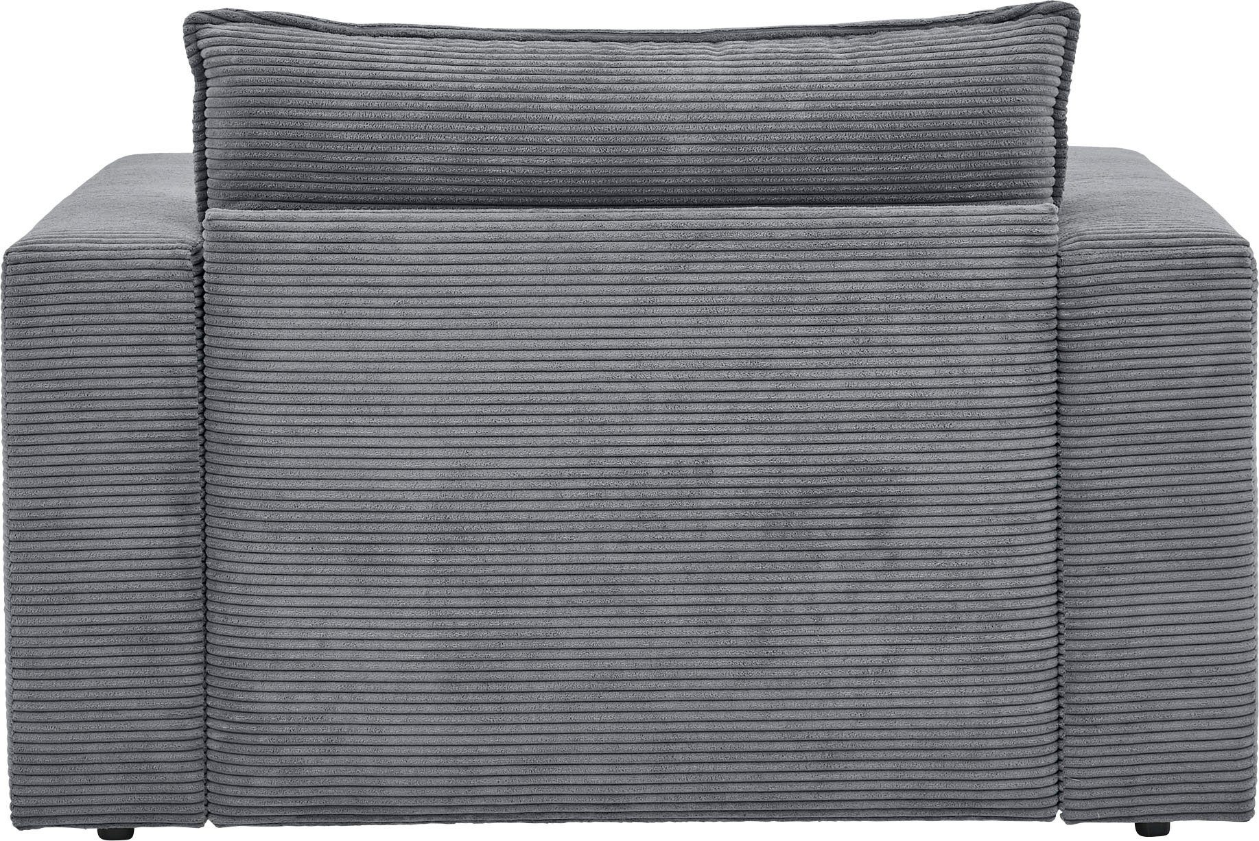Places of Style Loveseat PIAGGE Hoogwaardige cord, trendy loveseat