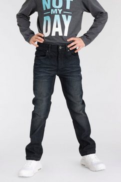 arizona stretch jeans regular fit met rechte pijpen blauw